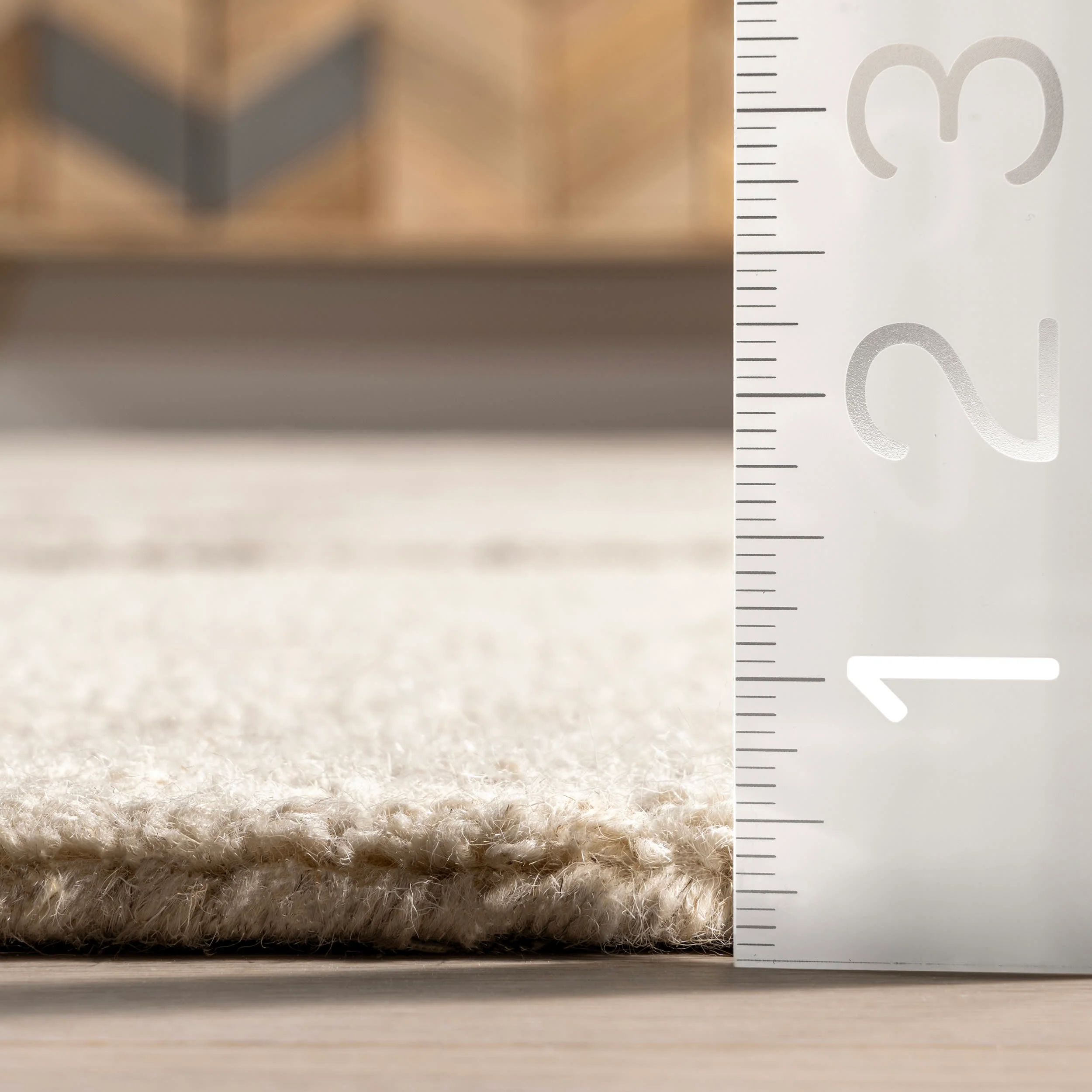 Mulholland Textured Wool Rug | Cream - Image 4