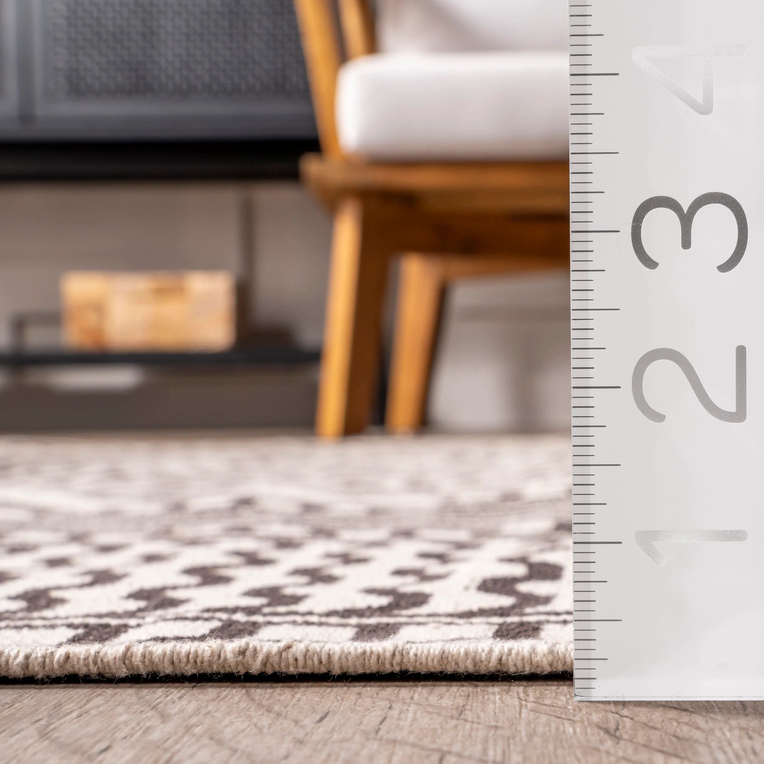 Myrtle Striped Rug | Brown - Image 5
