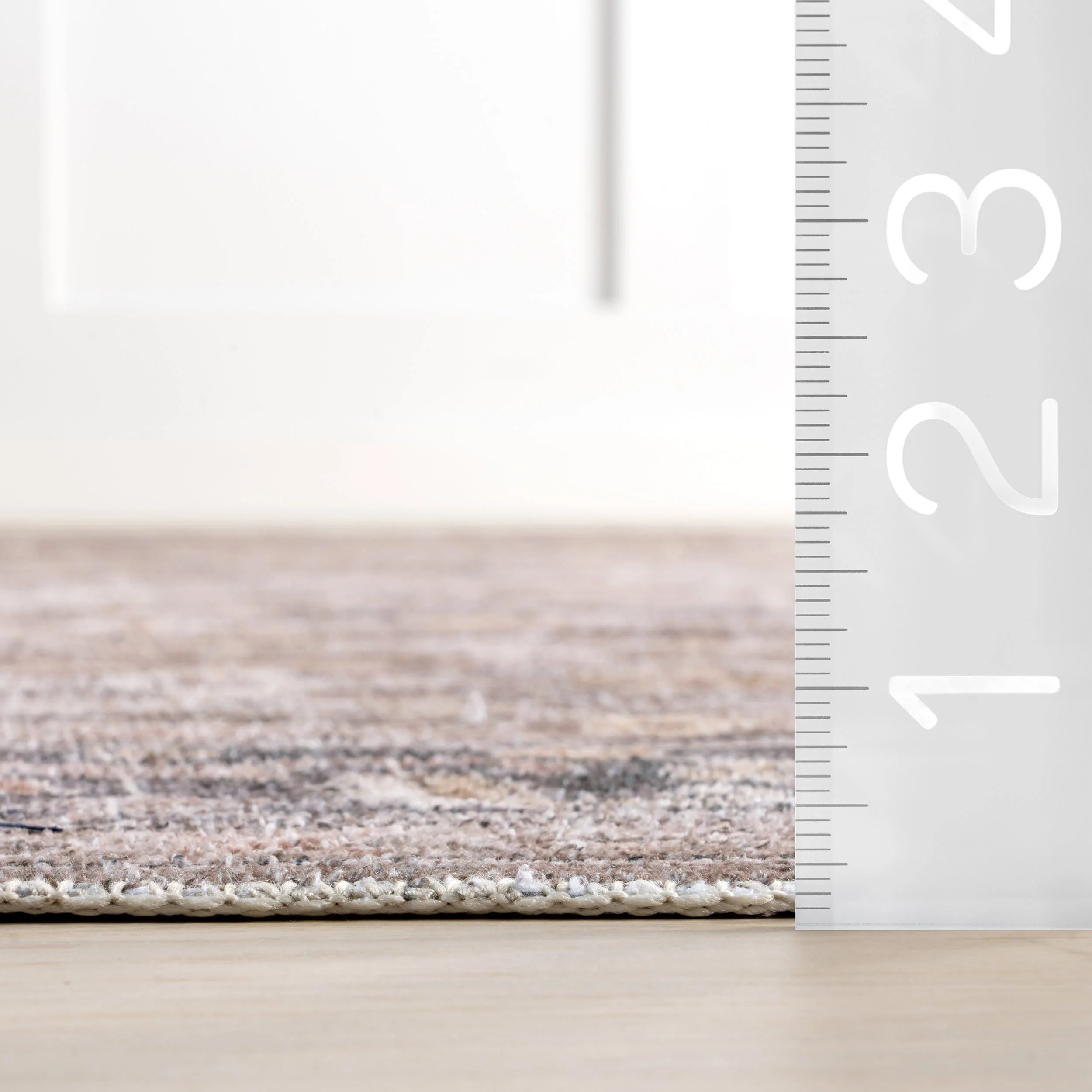 Myrtle Washable Vintage Rug | Brown - Image 6