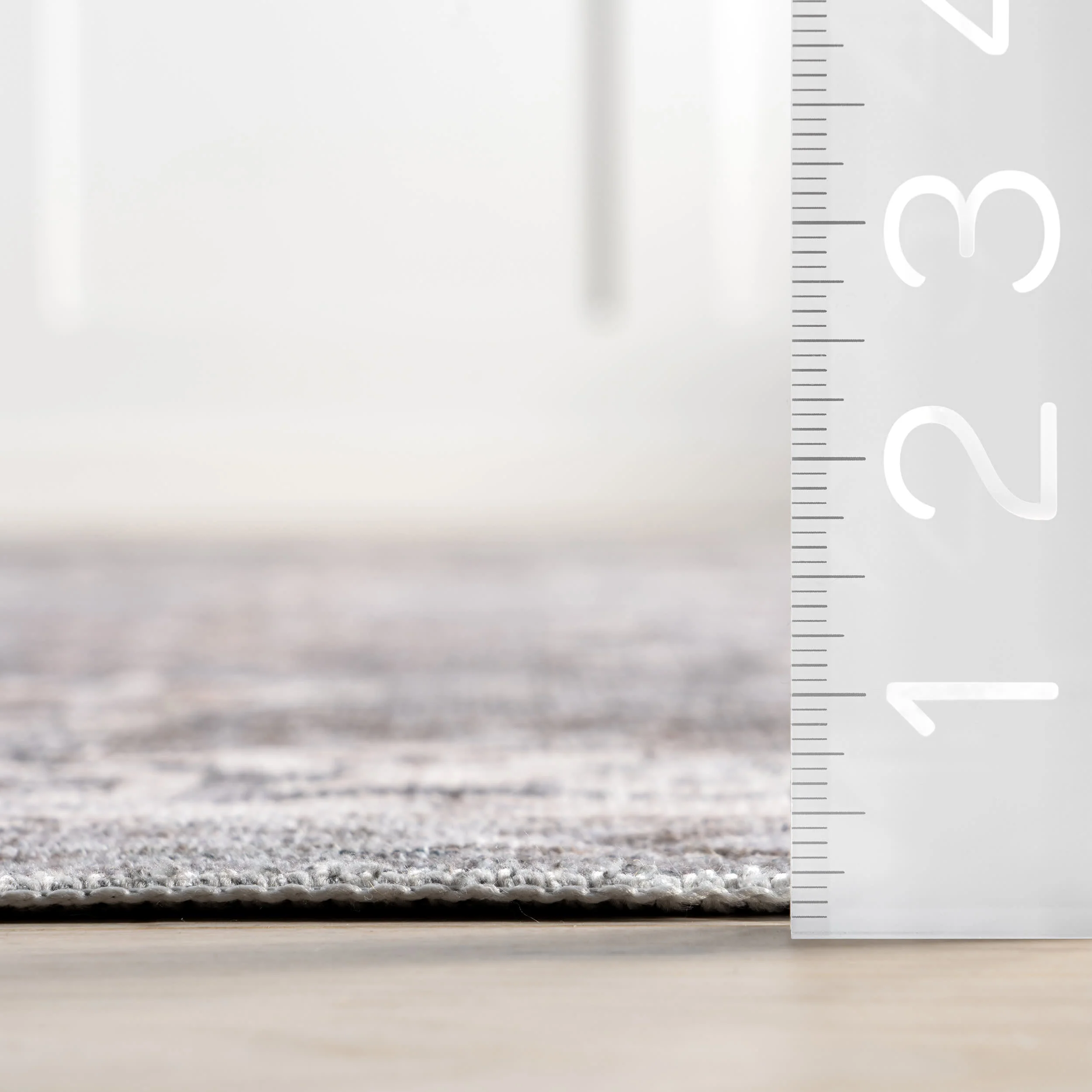 Myrtle Washable Vintage Rug | Grey - Image 5