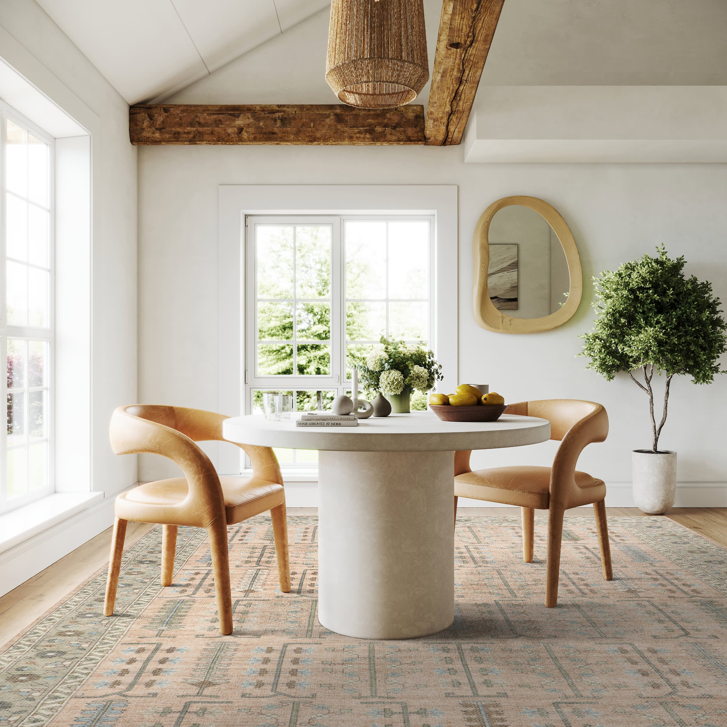 Mythic Wool and Cotton Rug | Peach - Image 7