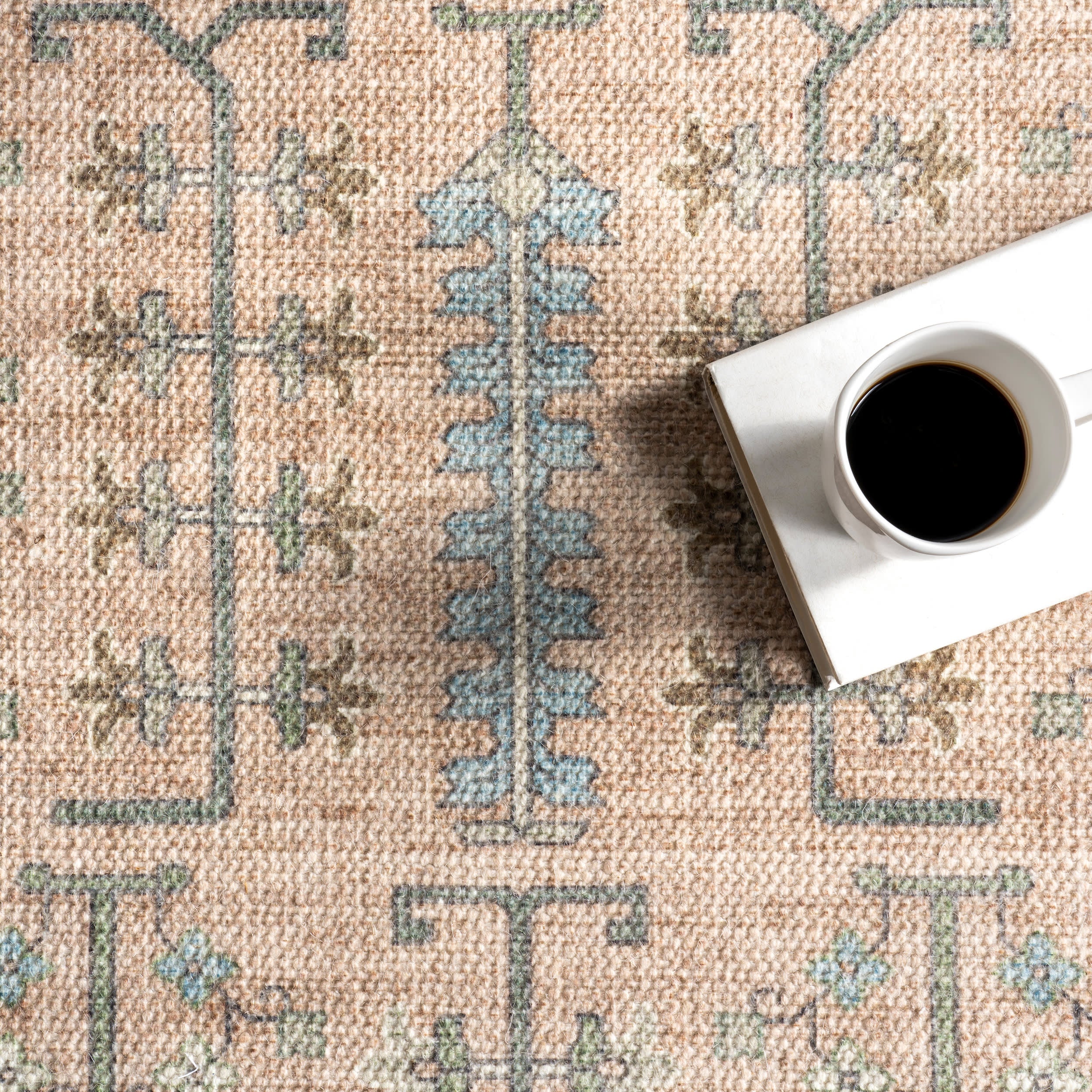 Mythic Wool and Cotton Rug | Peach - Image 9