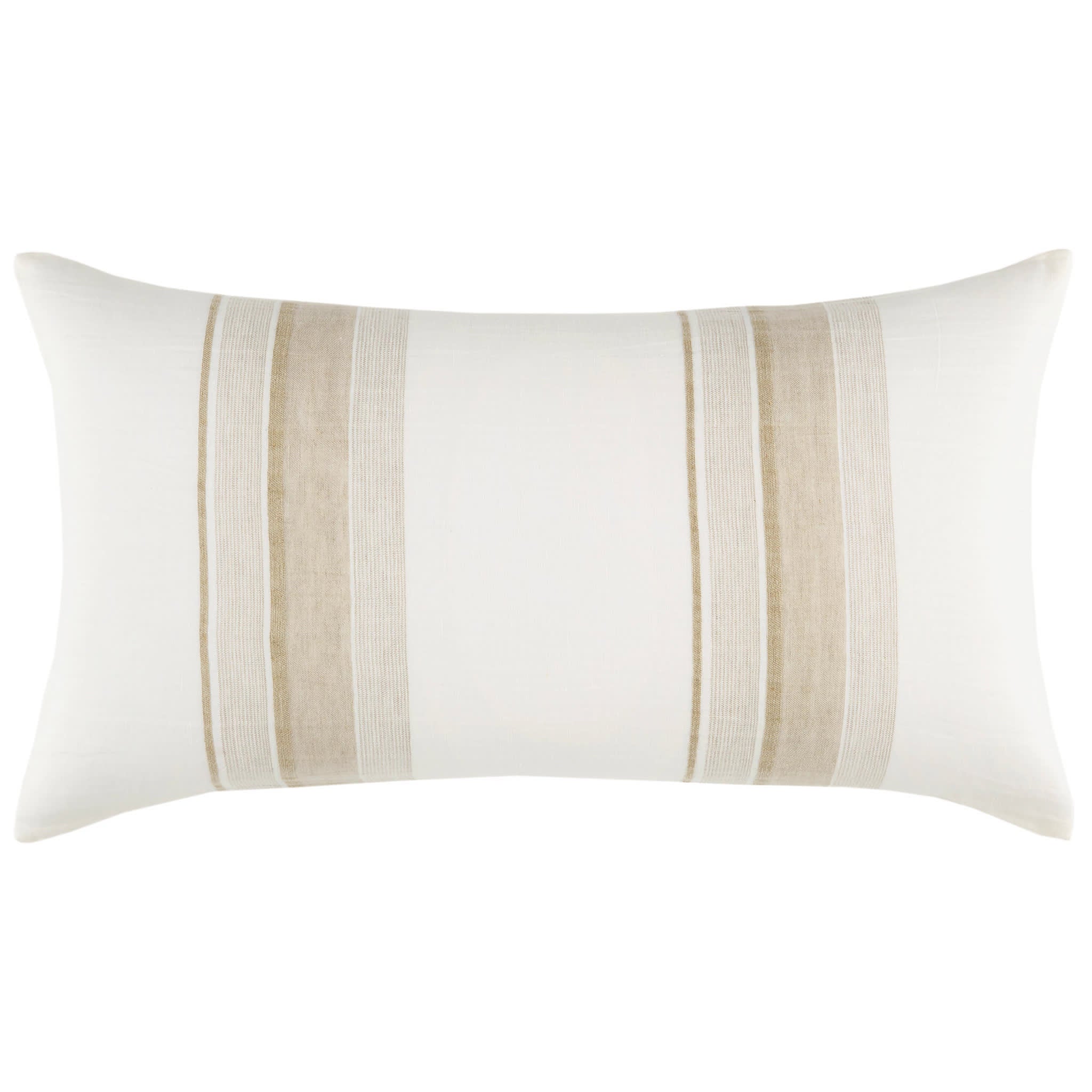 Napa Stripe Linen Sham | Natural - Image 3