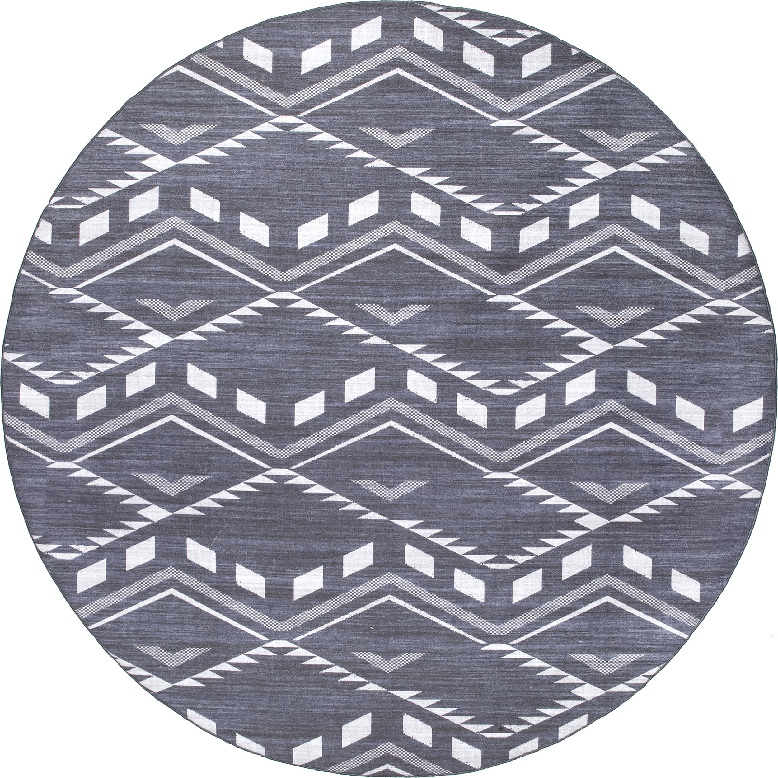 Natalia Chevrons Washable Indoor/Outdoor Rug | Blue