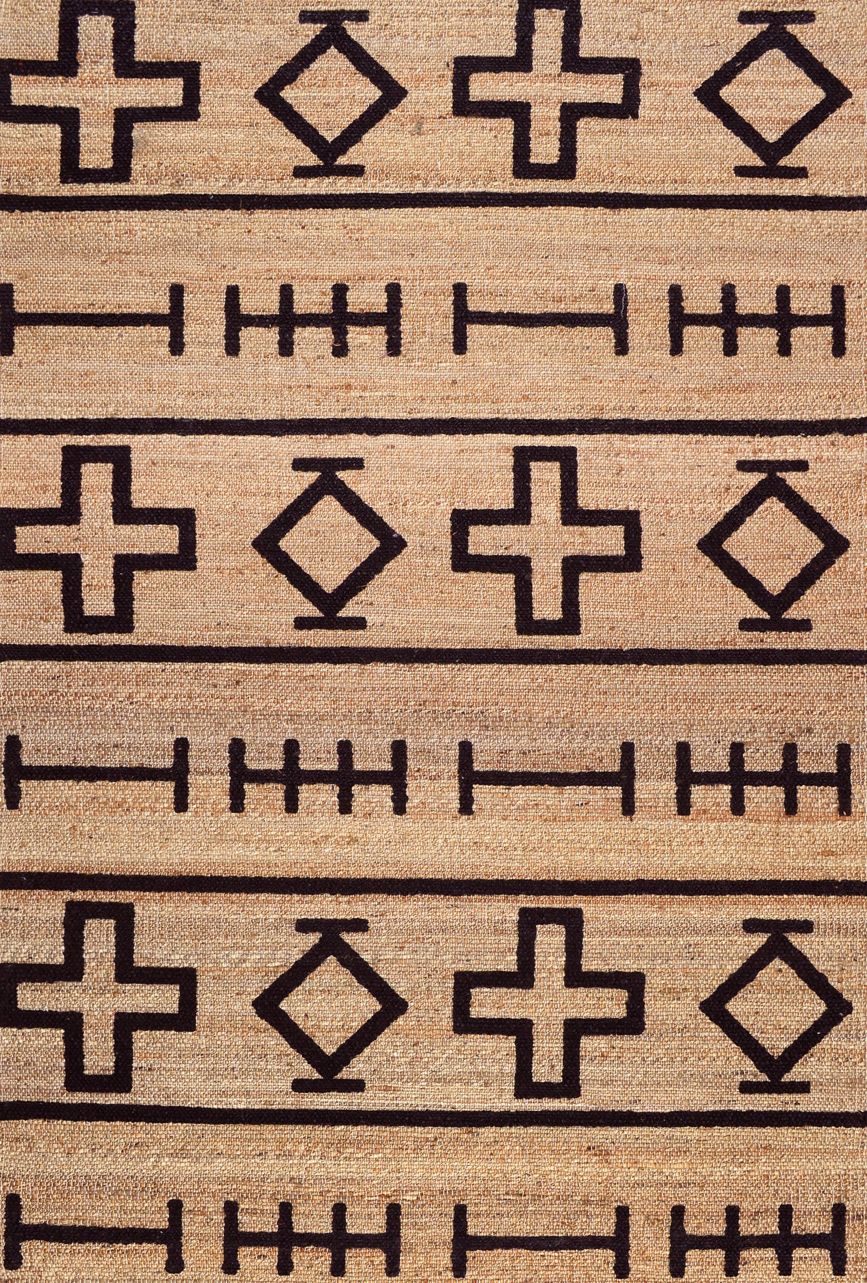 Native Symbols Rug | Natural