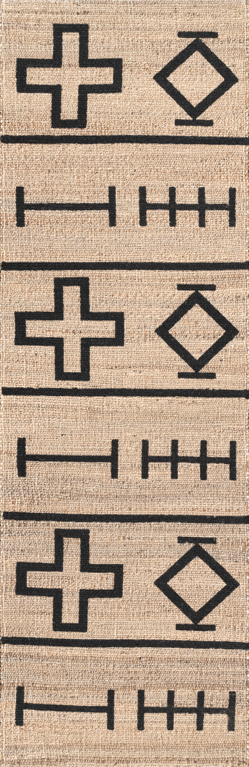 Native Symbols Rug | Natural