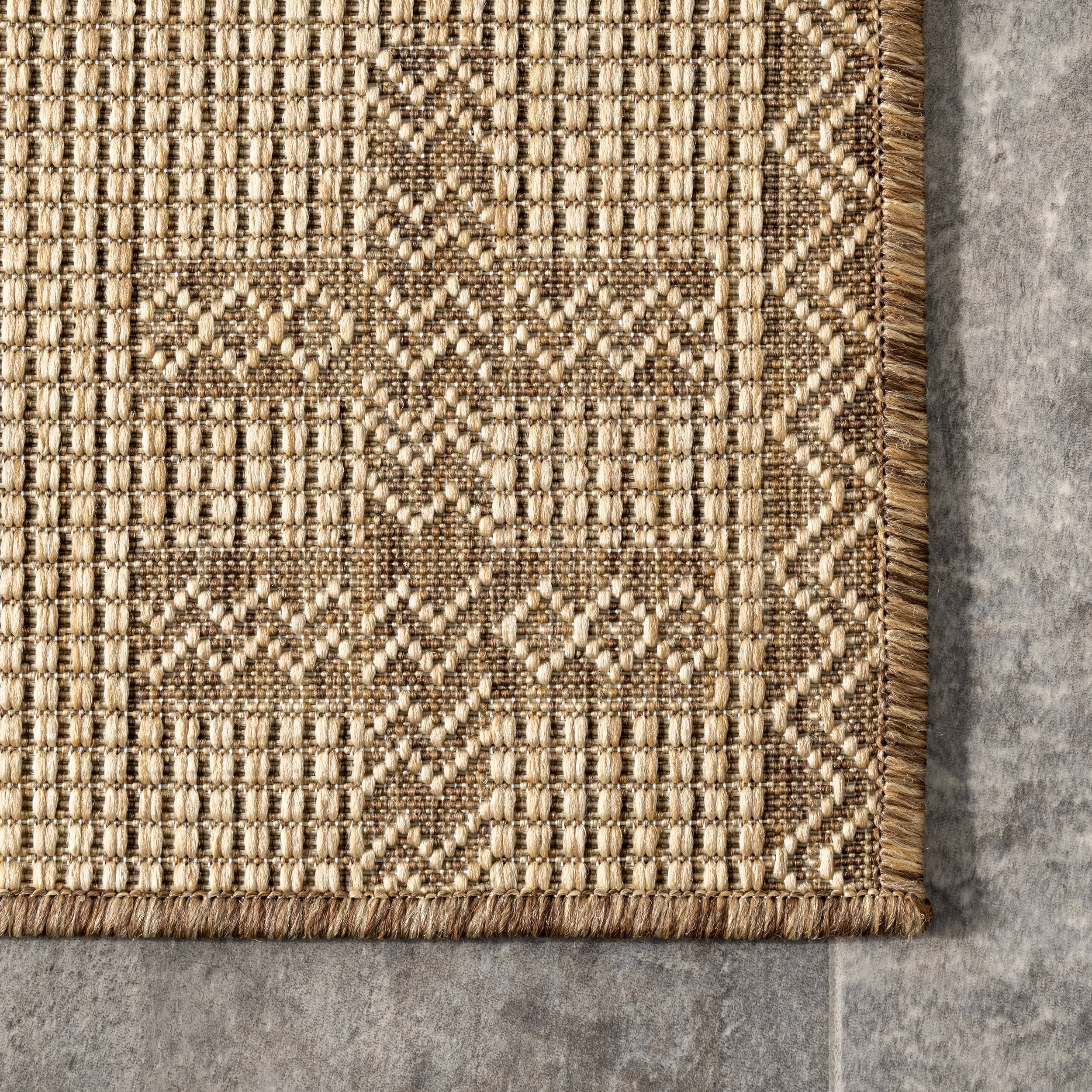 Native Tokens Indoor/Outdoor Rug | Beige - Image 3