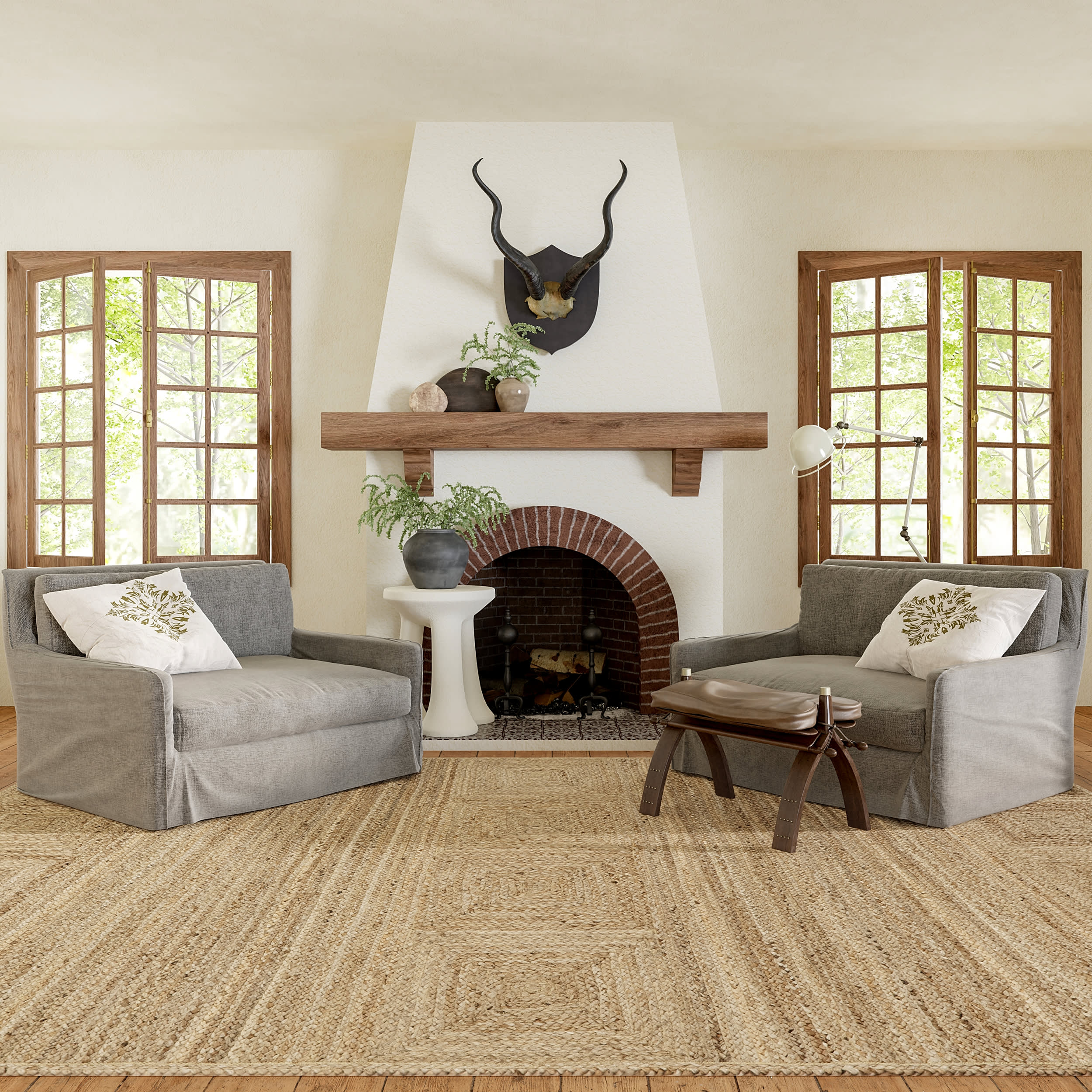 Natural Boxwood Jute Rug | Natural - Image 2