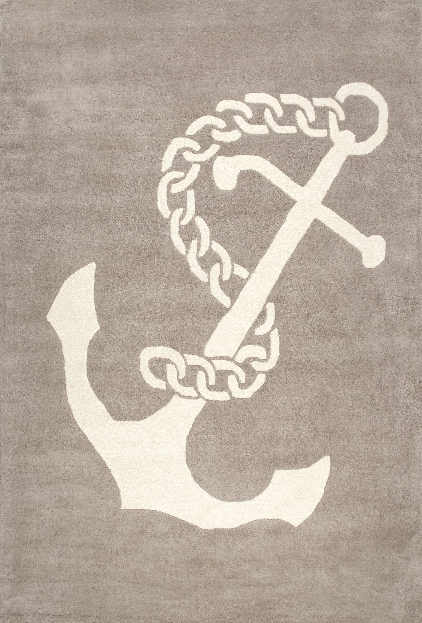 Nautical Anchor Rug | Beige