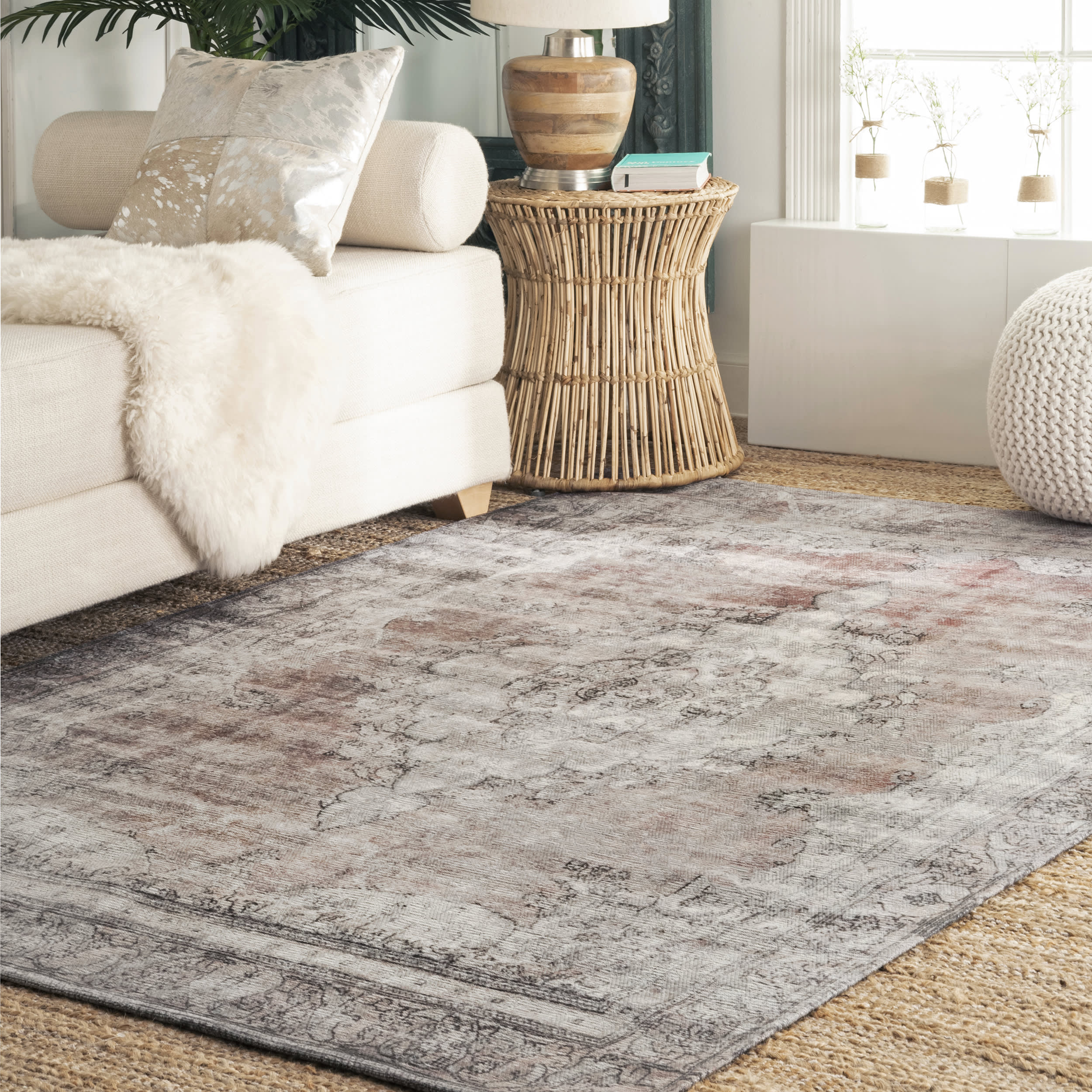 Nebular Medallion Flatweave Rug | Multicolor - Image 2