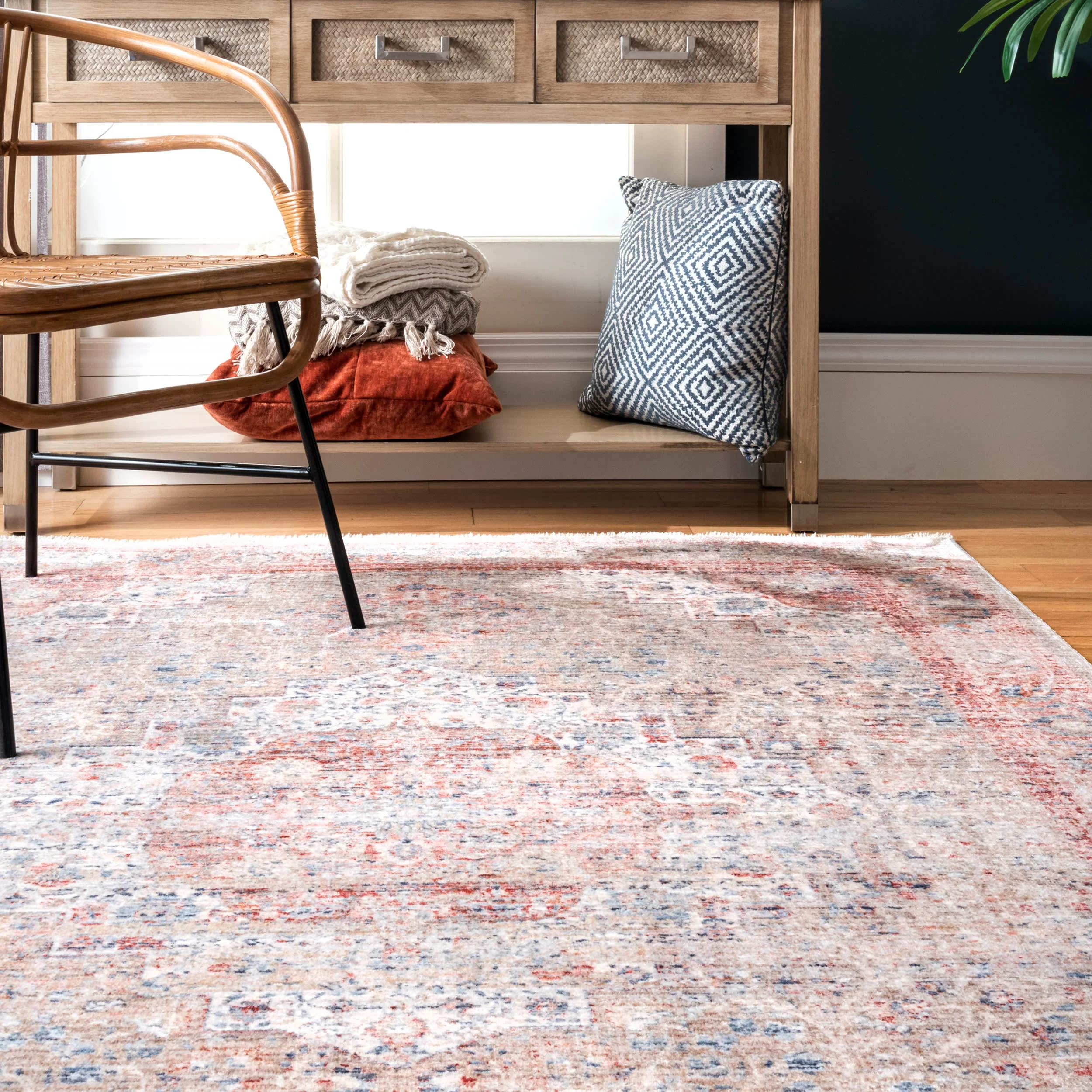 Nebulous Rosette Rug | Beige - Image 4