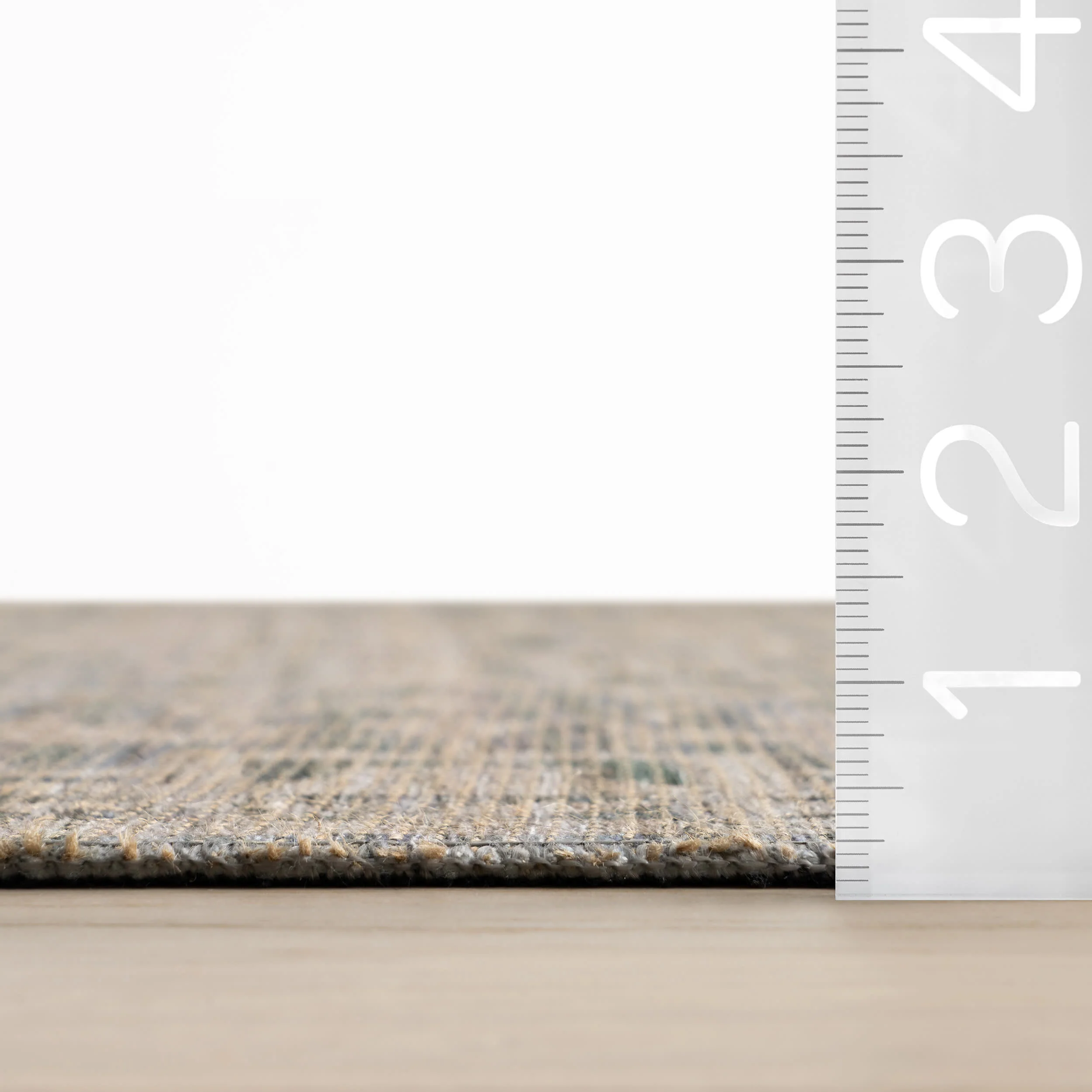 Nefre Traditional Diamond Rug | Blue - Image 6