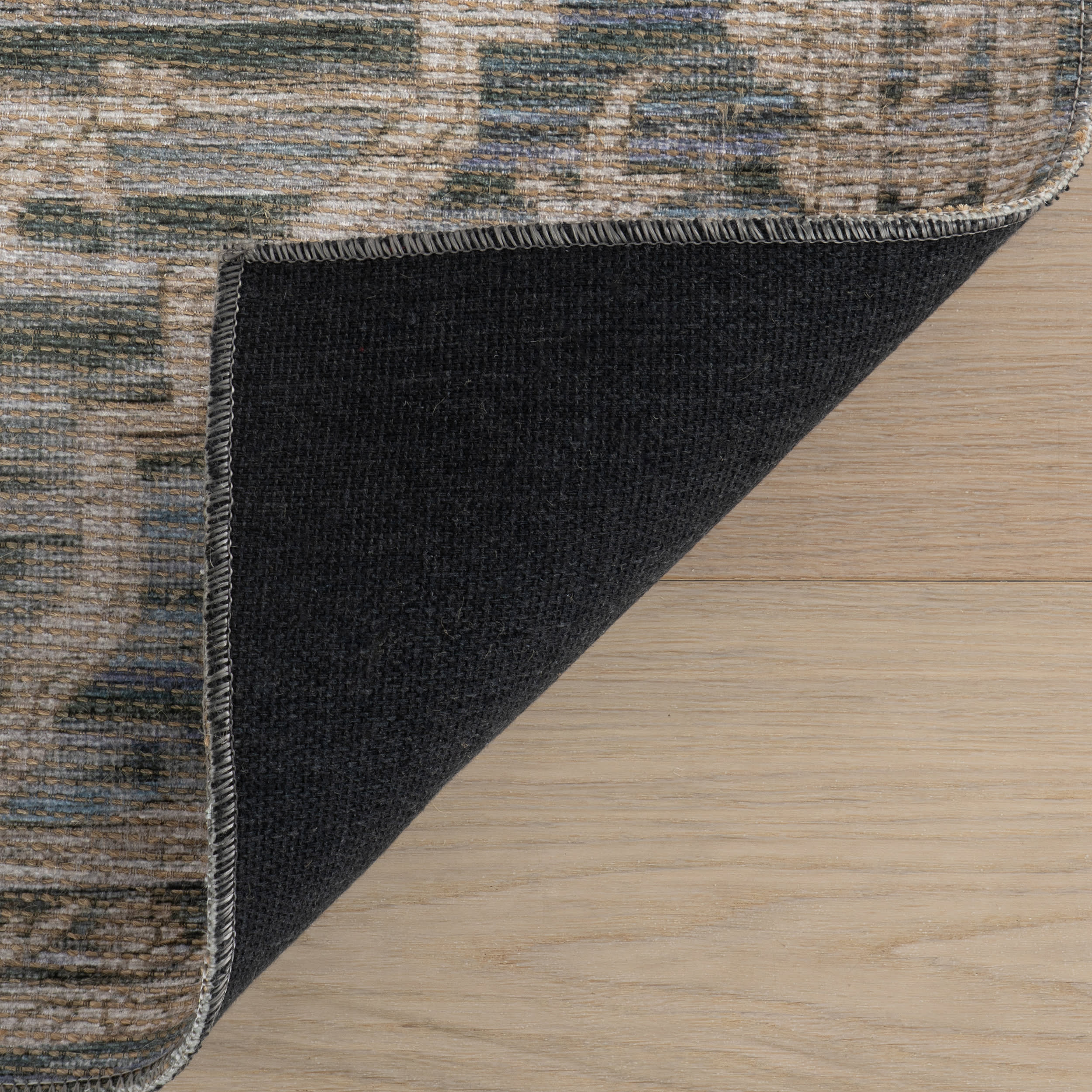 Nefre Traditional Diamond Rug | Blue - Image 8