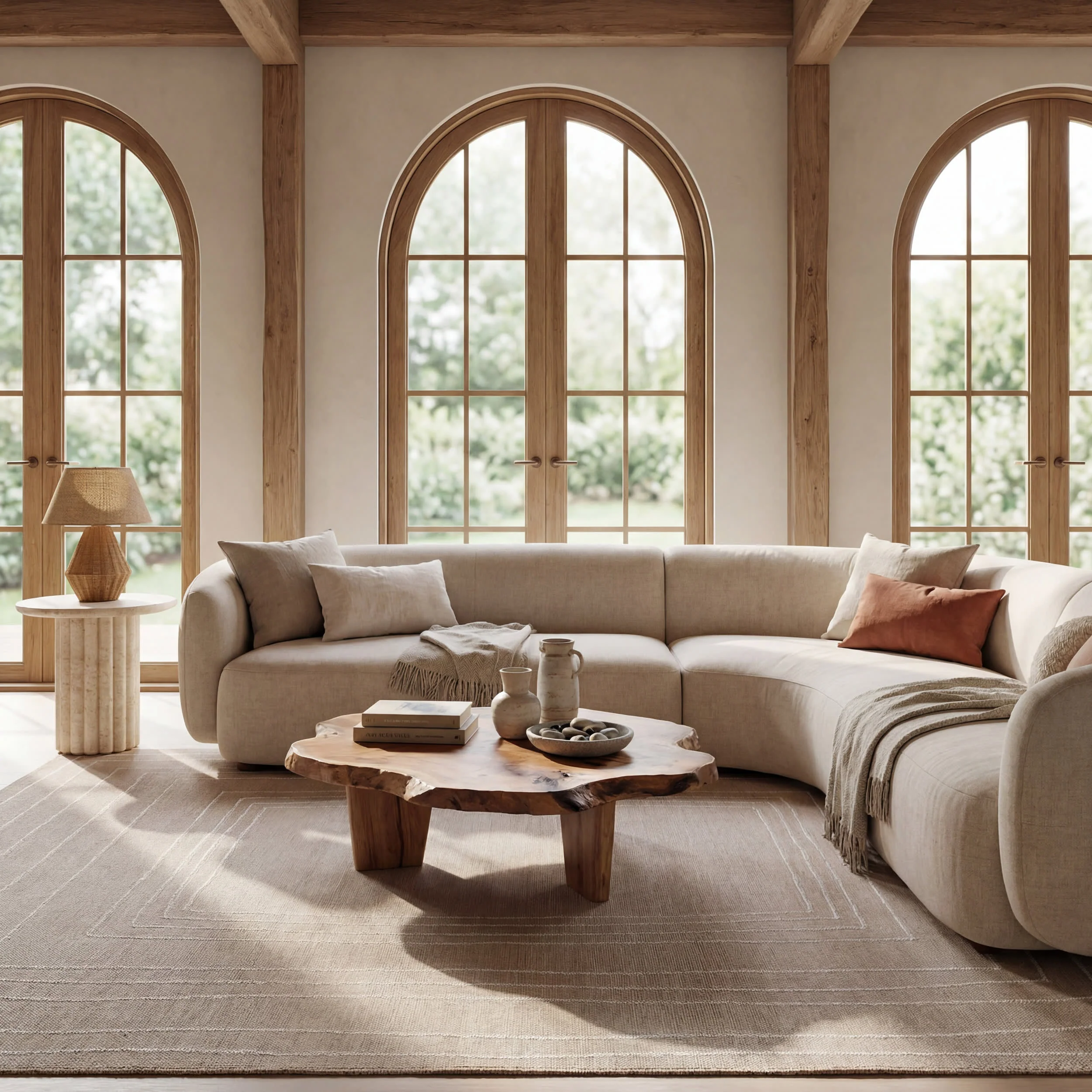 Nellia Bohemian Bordered Indoor/Outdoor Rug | Natural - Image 10