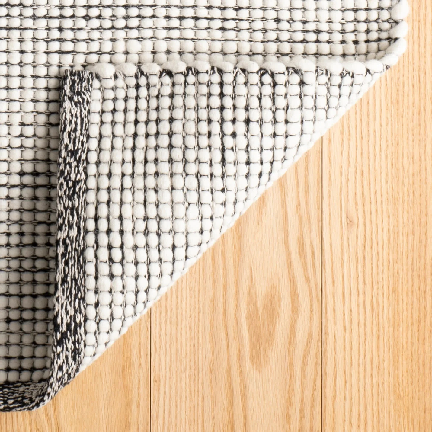 Network Handwoven Wool Rug | Black - Image 5