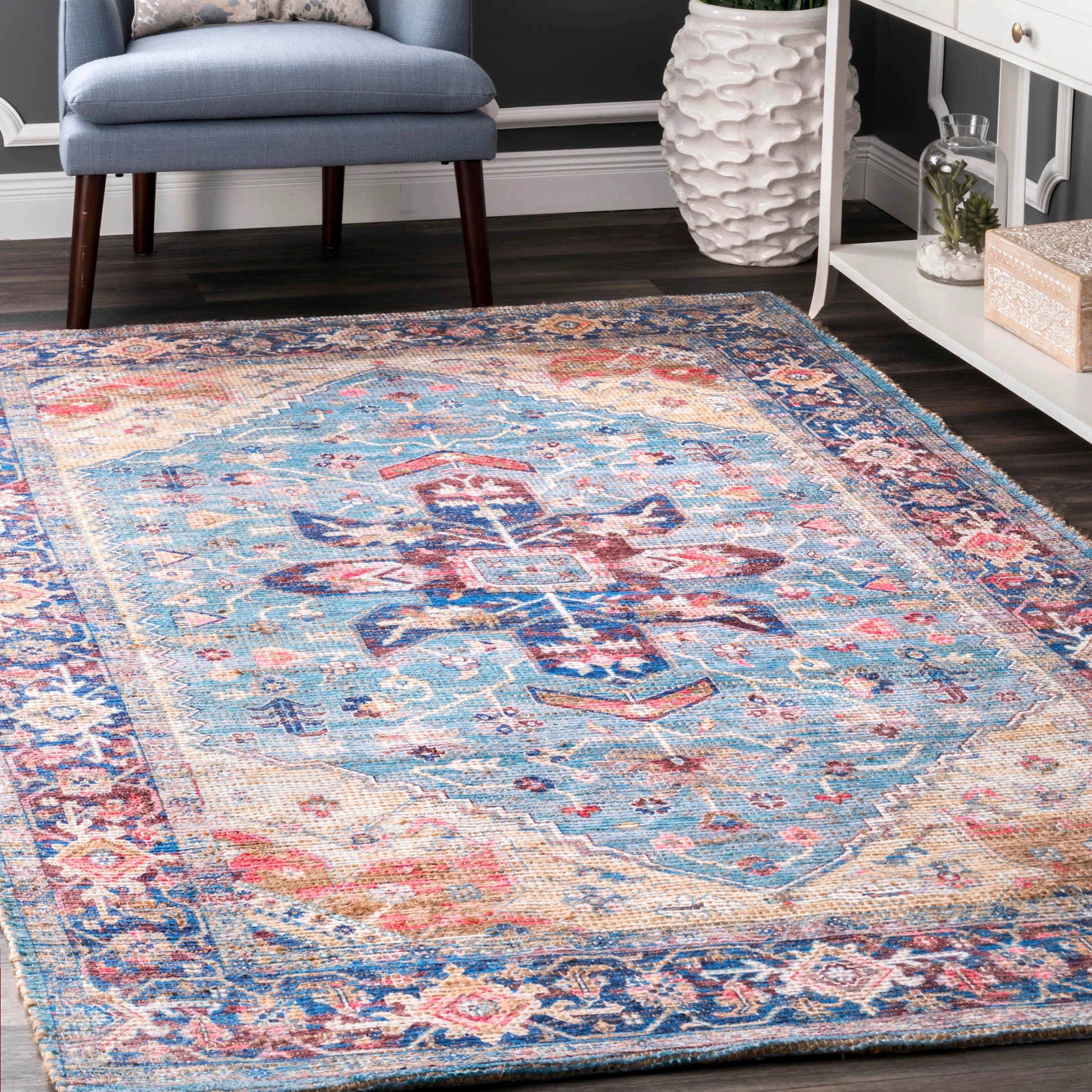 Neve Rug | Blue - Image 2