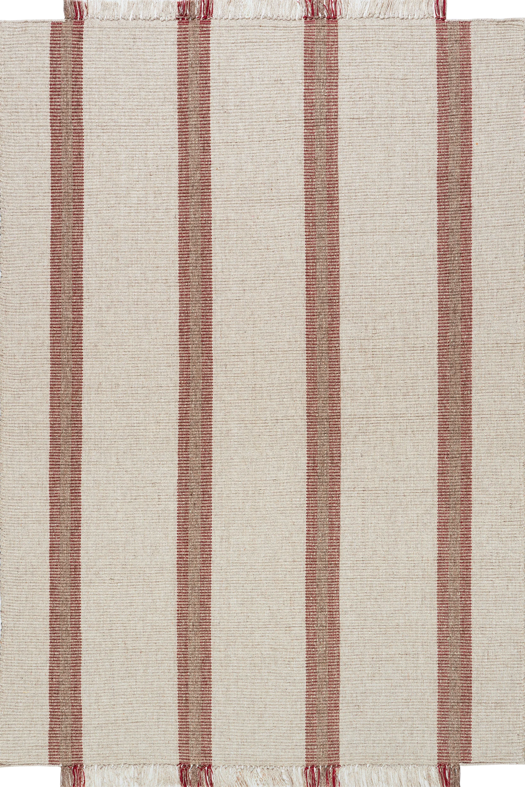 Nichols Striped Wool Rug | Ivory