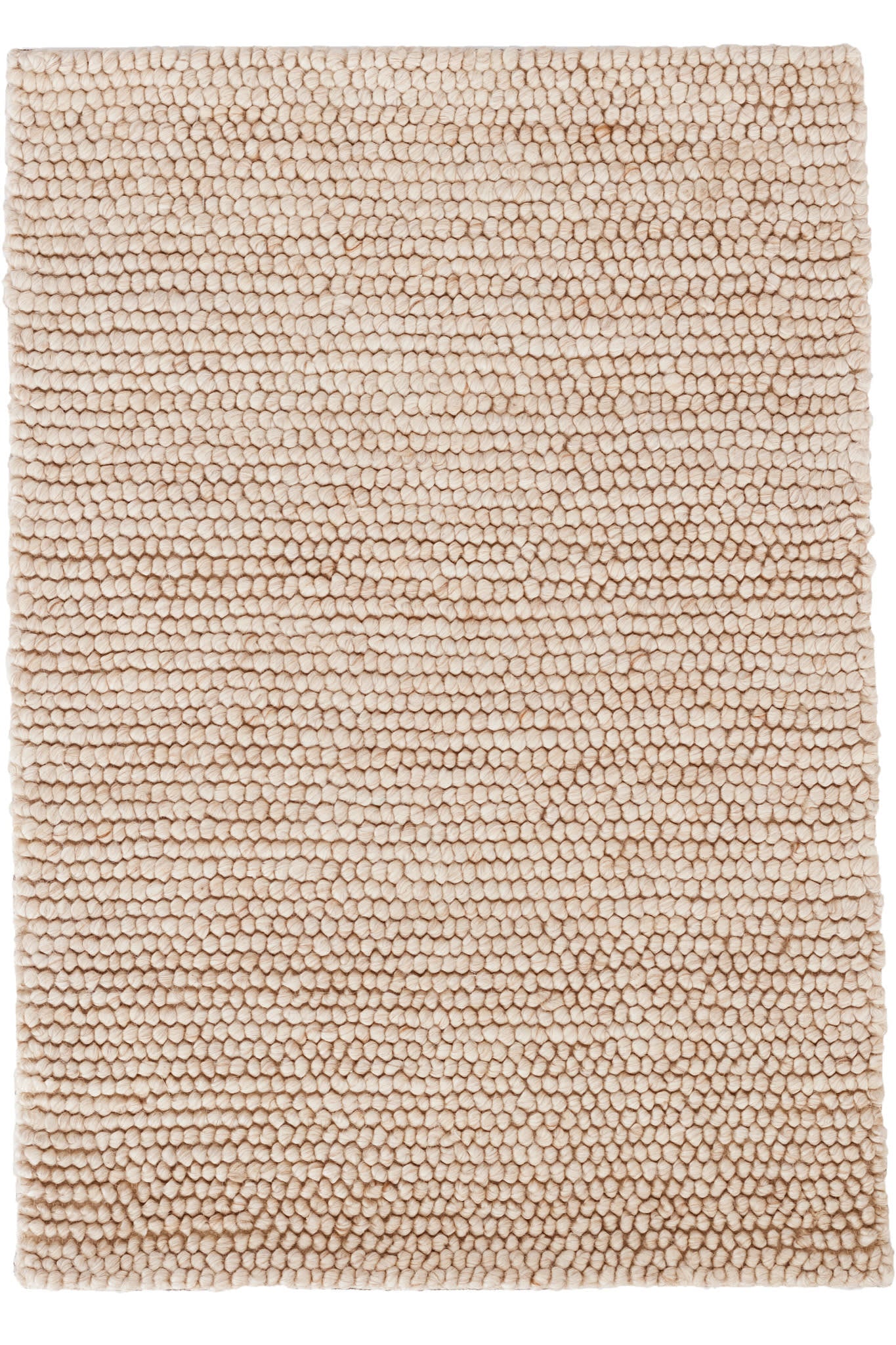 Niels Handwoven Wool/Viscose Rug | Latte
