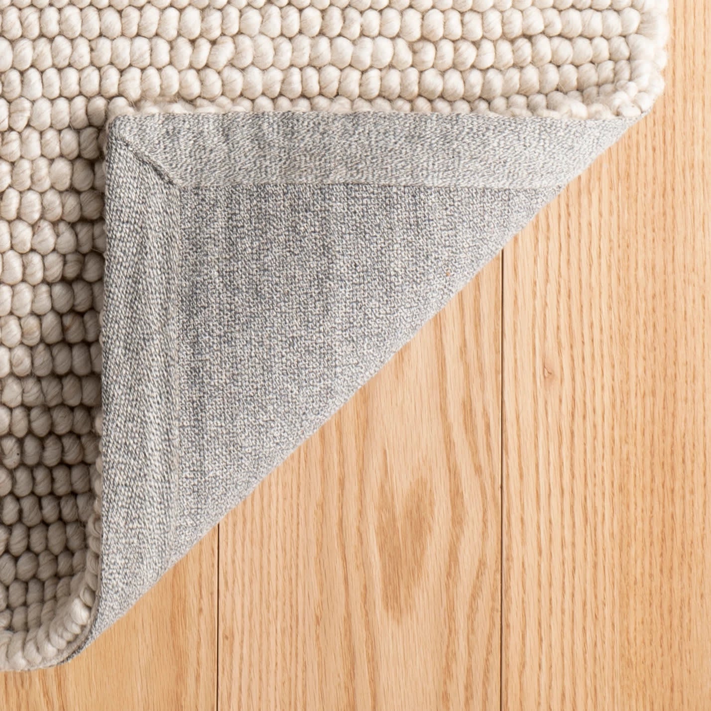 Niels Handwoven Wool/Viscose Rug | Latte - Image 5