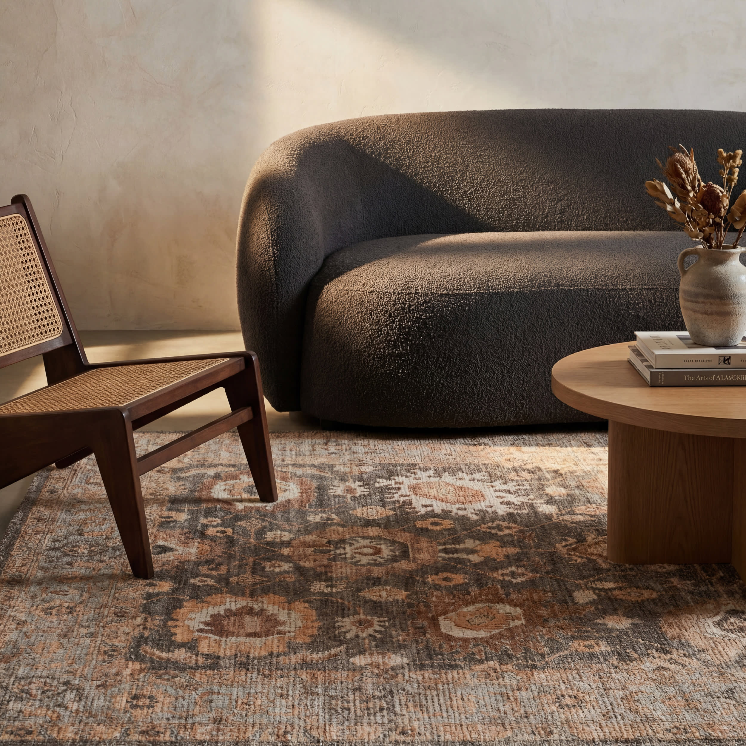 Nira Hand Tufted Wool-Blend Rug | Brown - Image 5