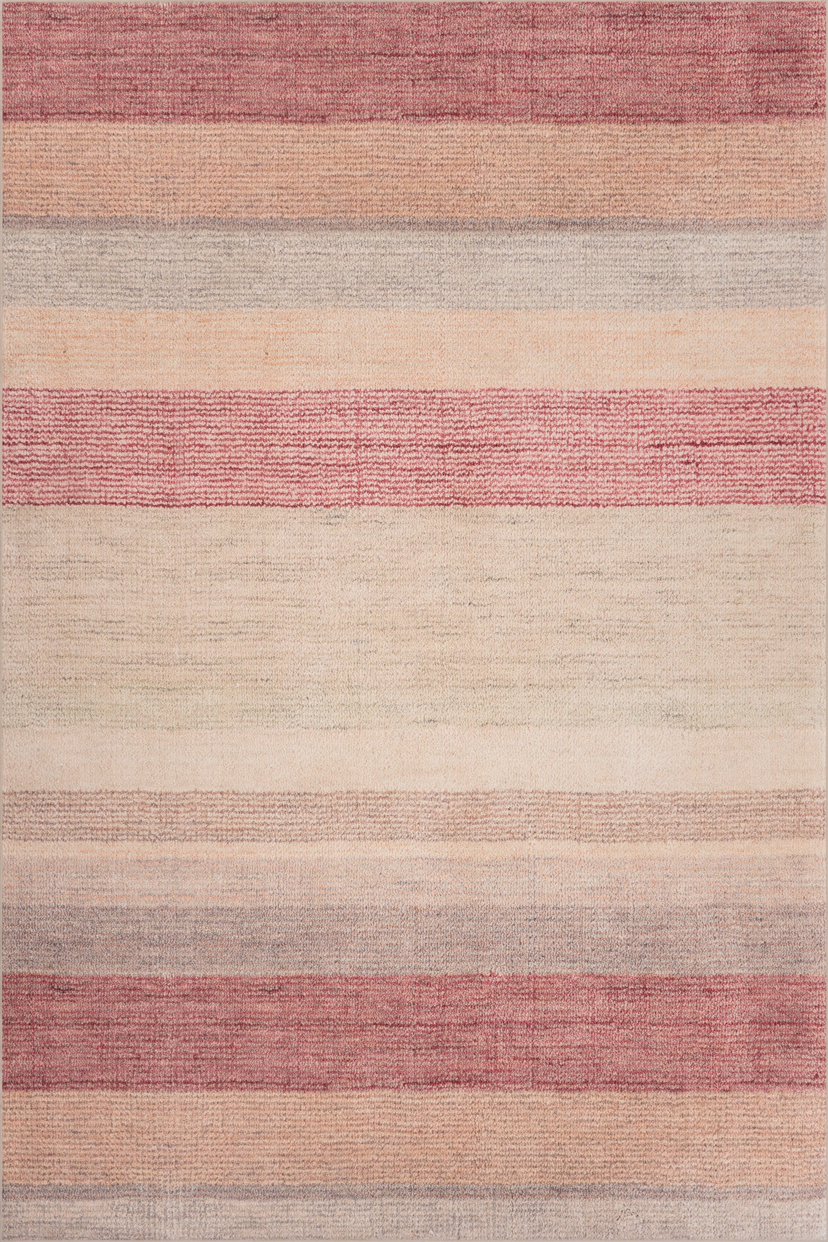 Noa Modern Striped Washable Rug | Multicolor