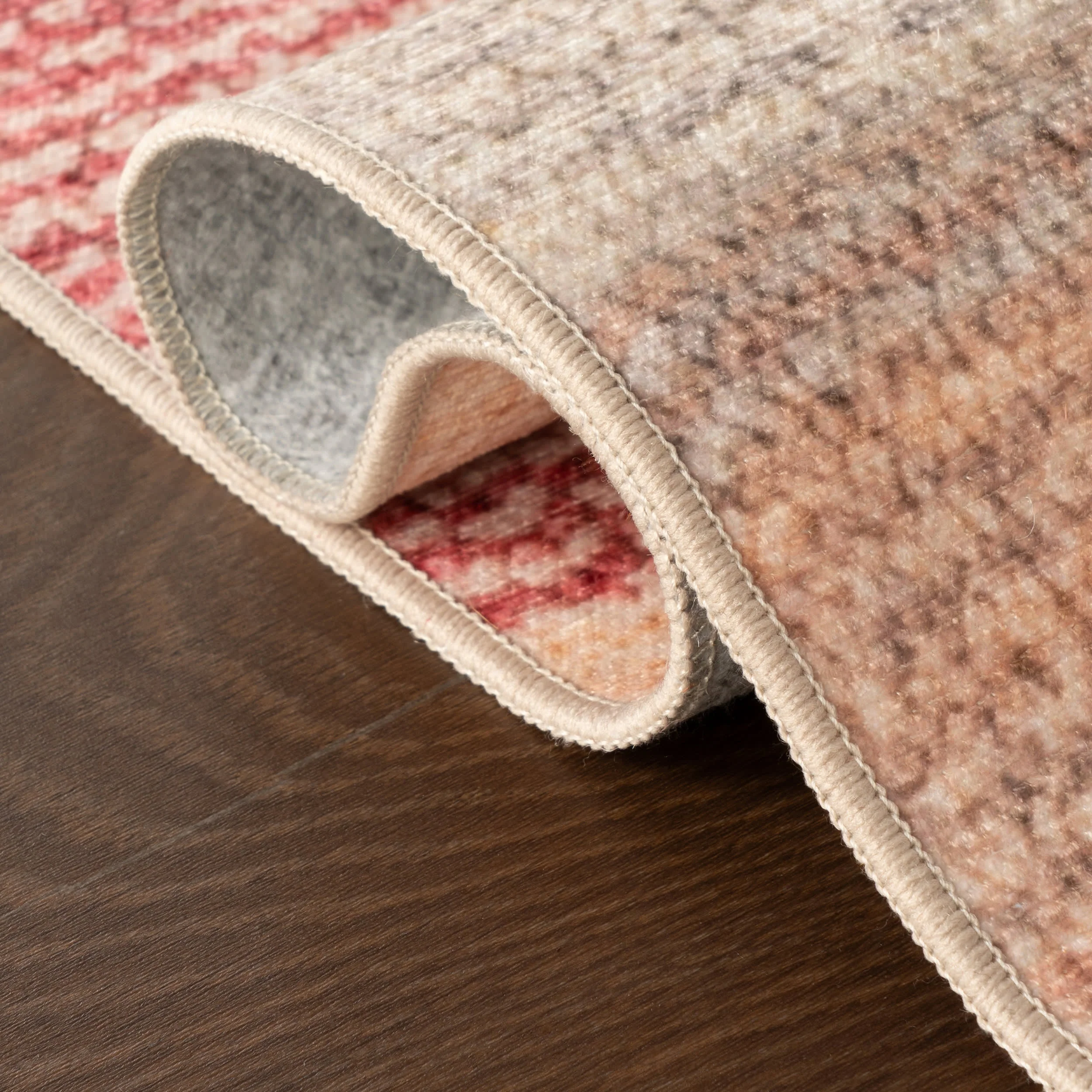 Noa Modern Striped Washable Rug | Multicolor - Image 5