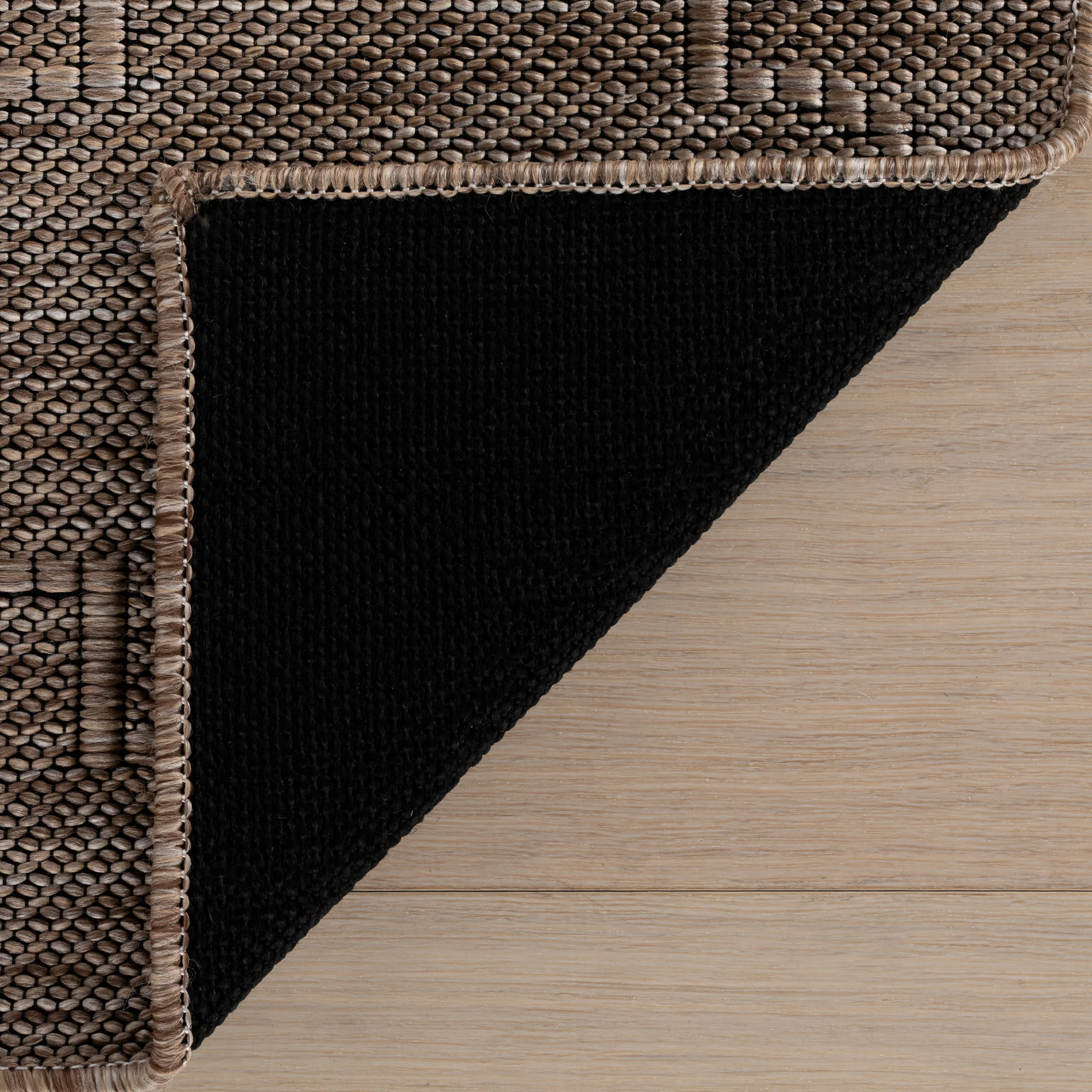 Noore Modern Trellis Indoor/Outdoor Rug | Brown - Image 8