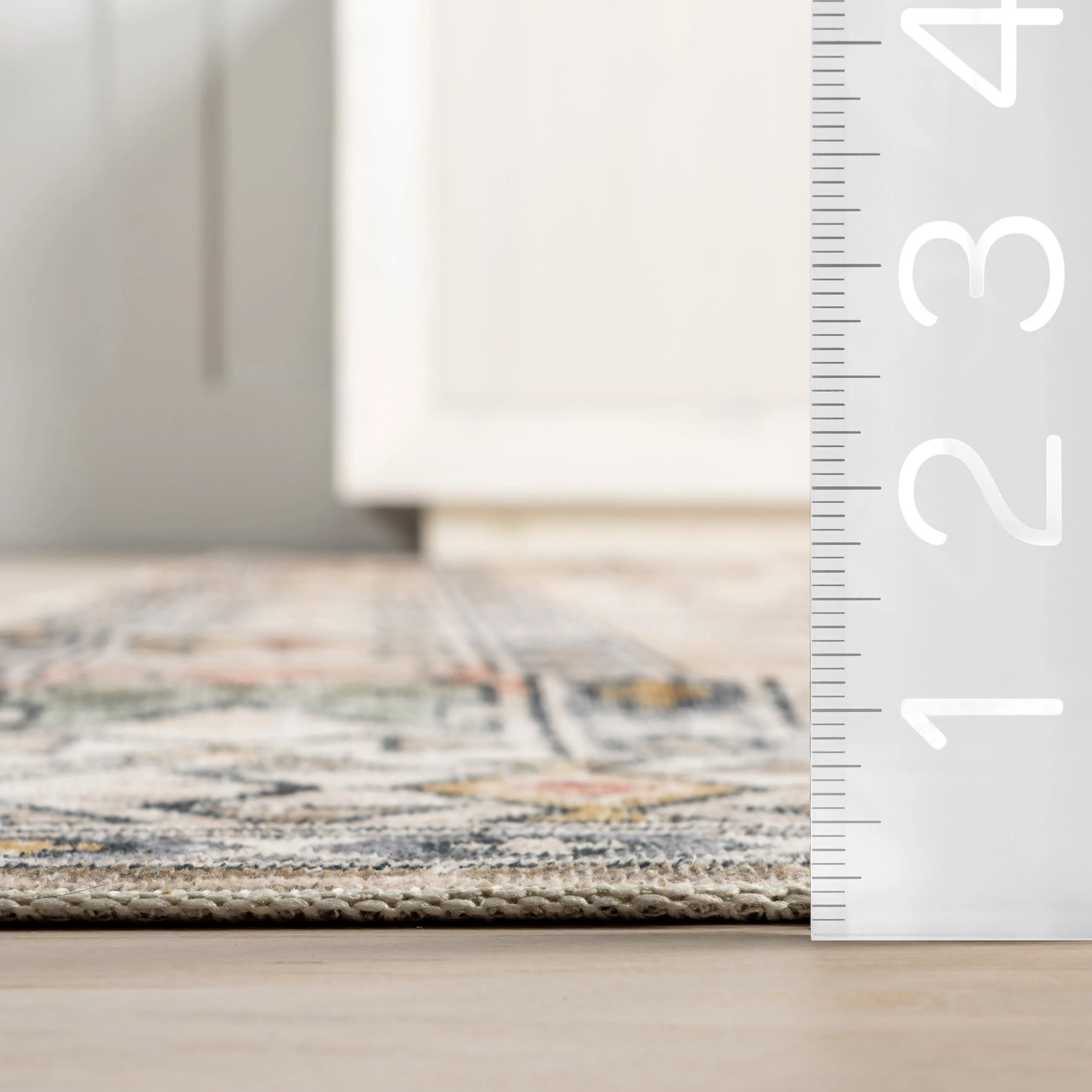Nordic Emblems Washable Rug | Peach - Image 5