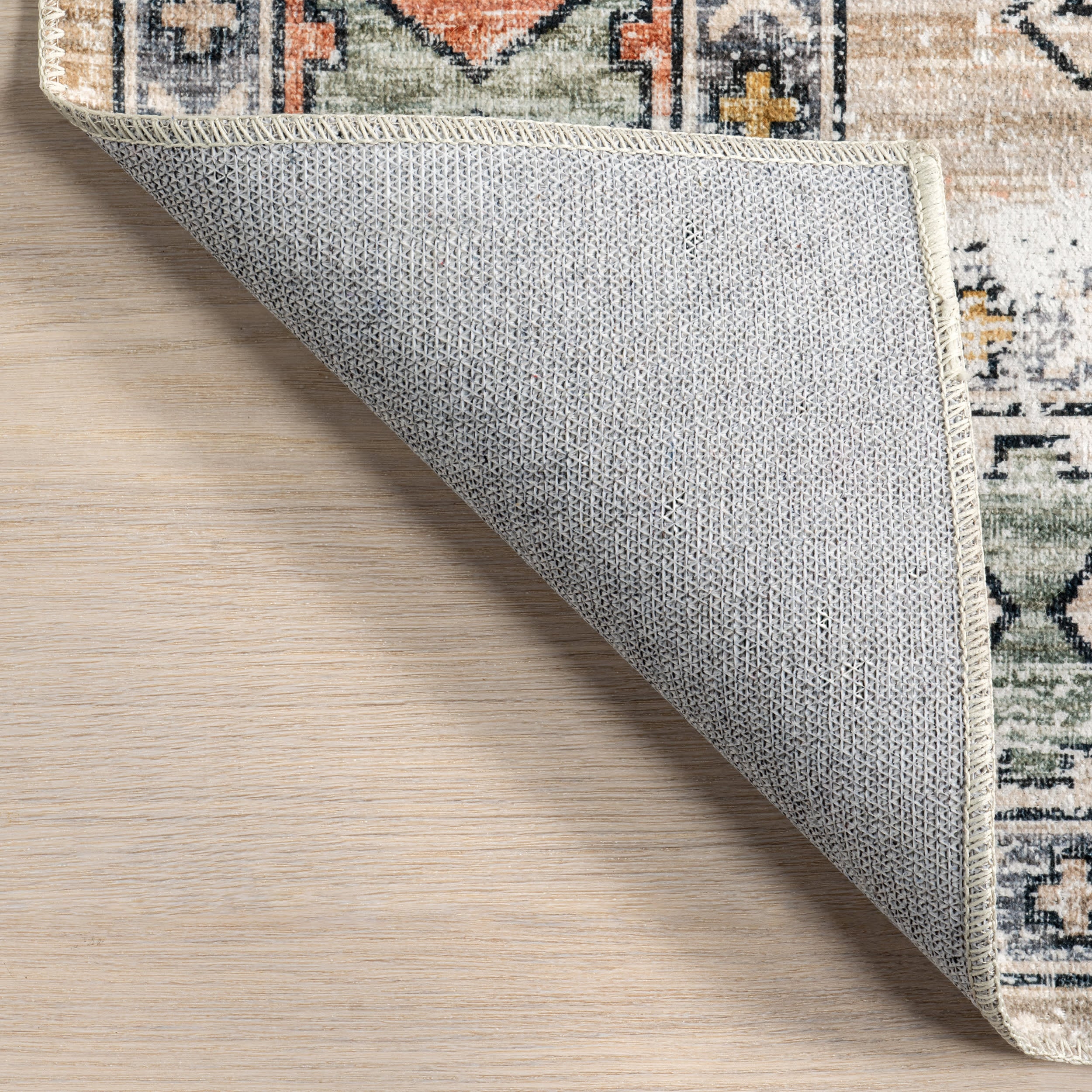 Nordic Emblems Washable Rug | Peach - Image 7