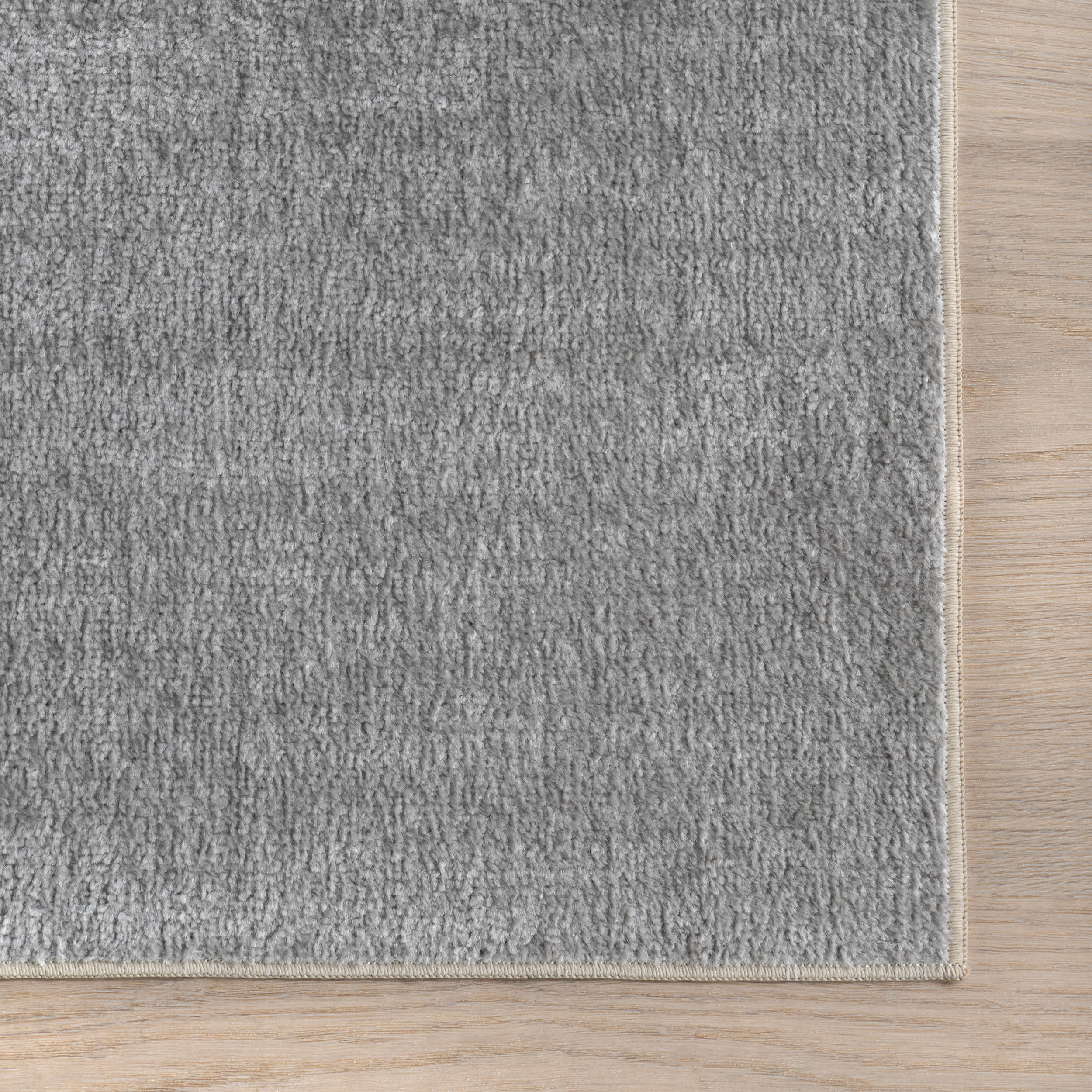 Nori Lustered Solid Washable Rug | Light Grey - Image 4