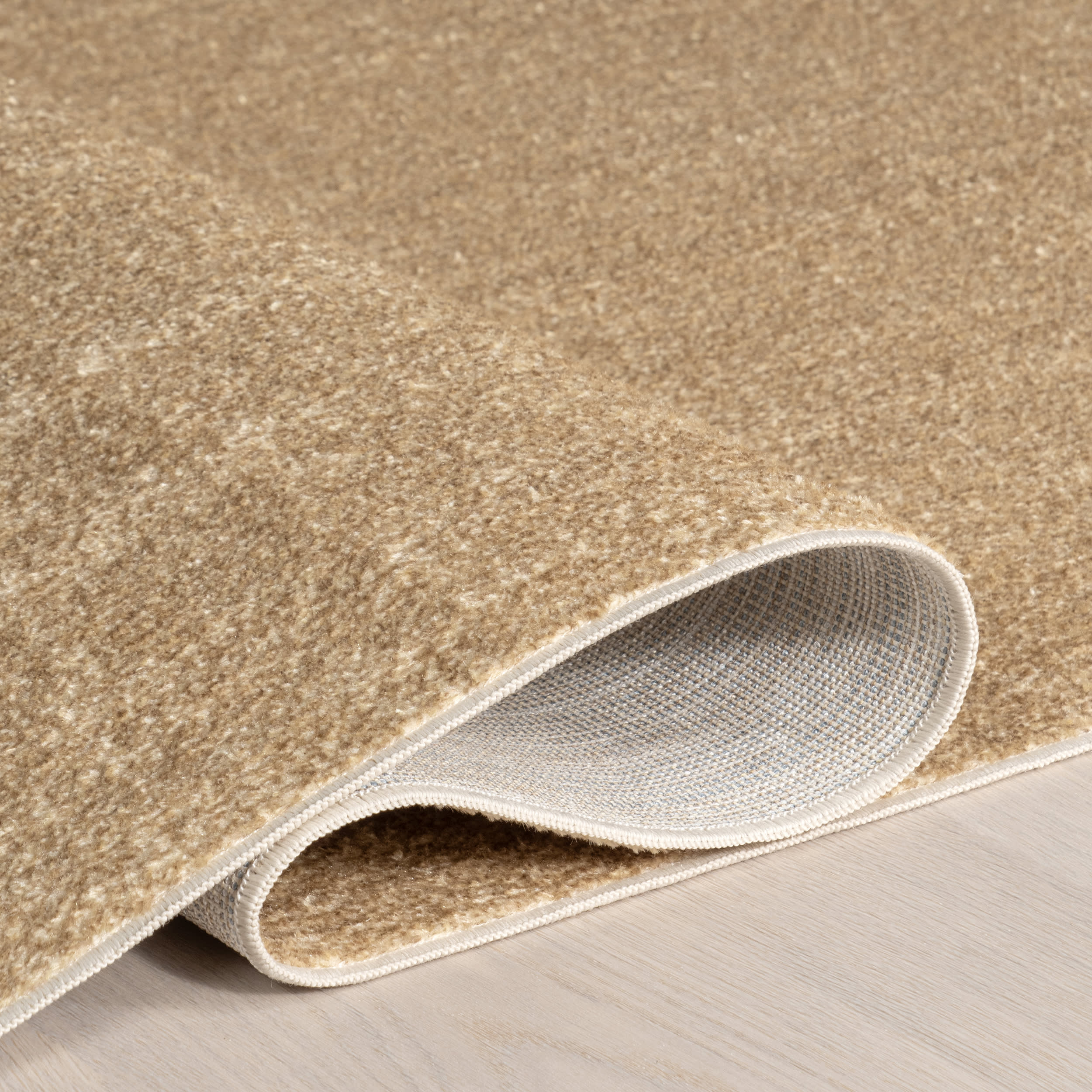 Nori Lustered Solid Washable Rug | Tan - Image 9