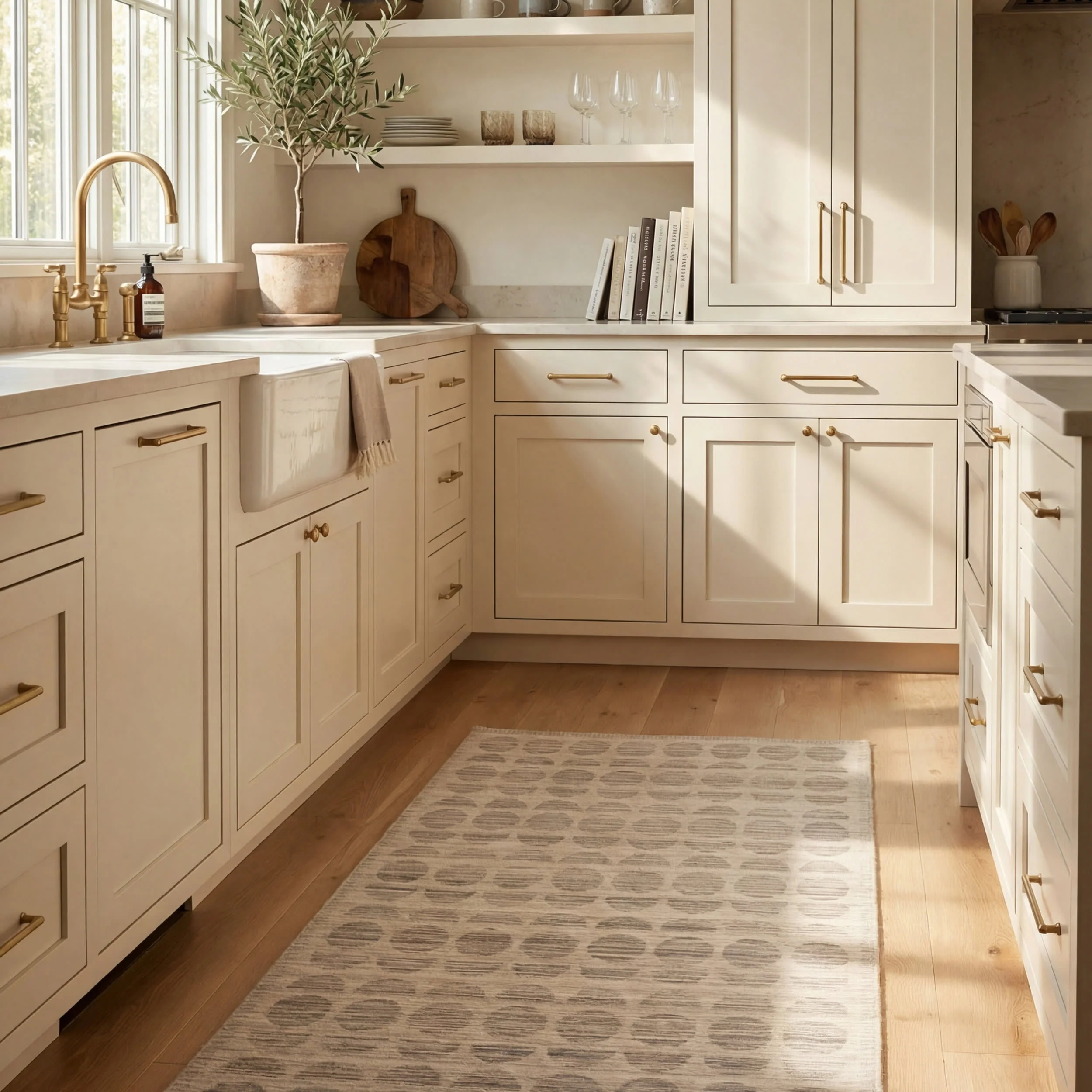 Nouran Modern Geometric Washable Rug | Brown - Image 9