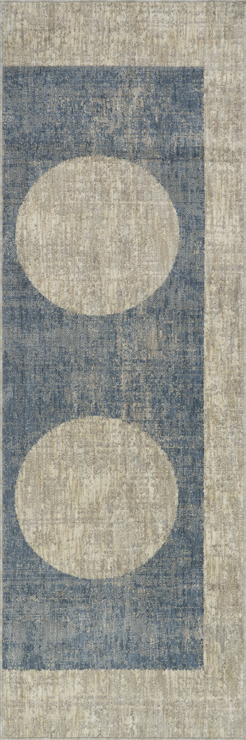 Nyra Mid-Century Modern Geometric Area Rug | Blue