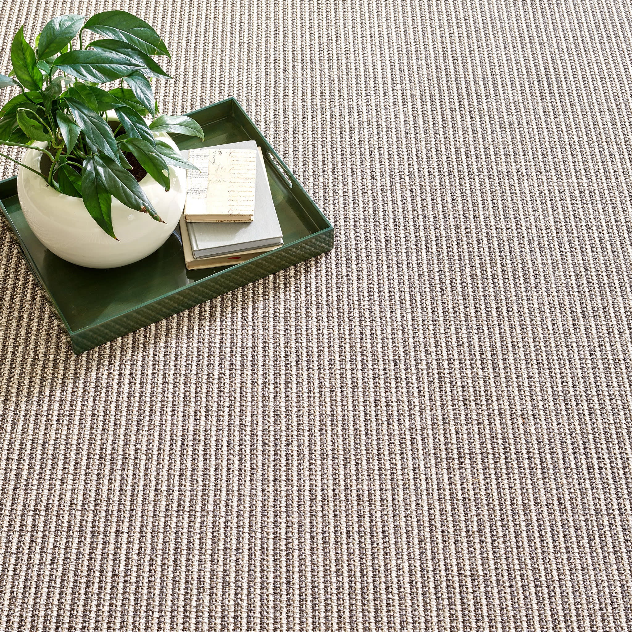 Oak Grove Woven Indoor/Outdoor Custom Rug | Charcoal - Image 3