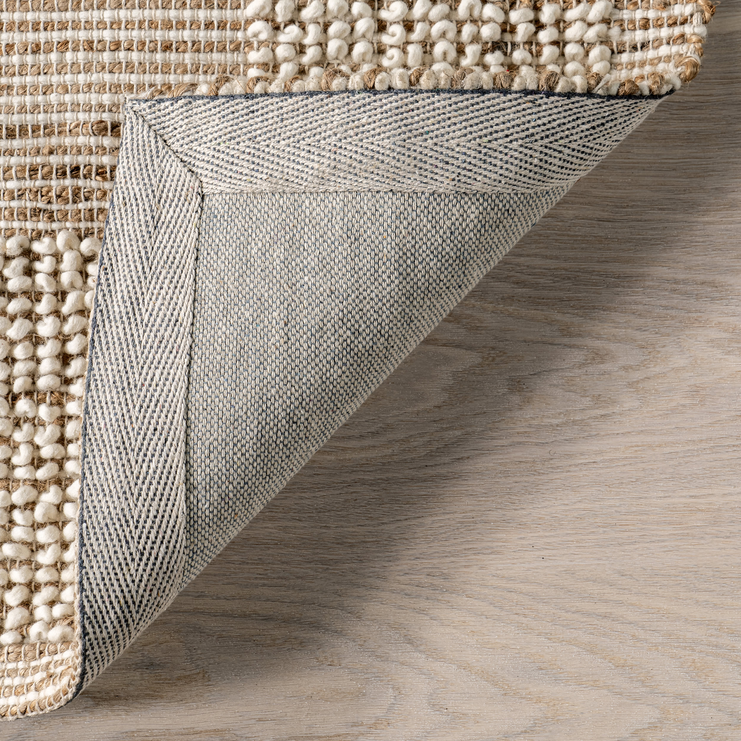 Oden Textured Jute and Wool Rug | Ivory - Image 5