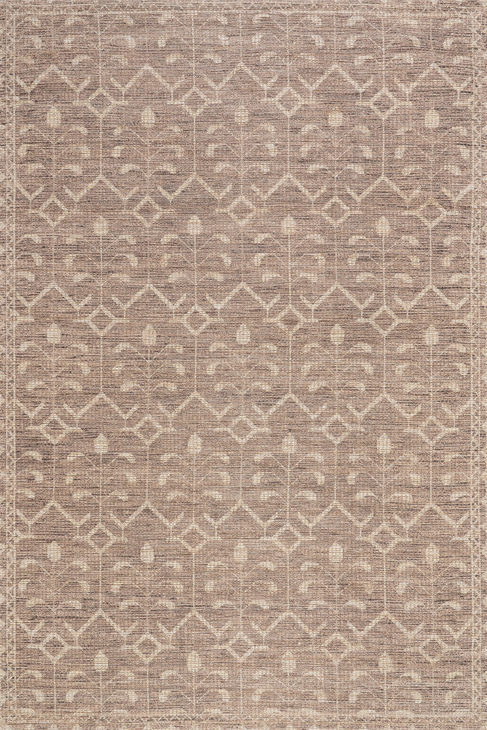 Ohzye Transitional Floral and Paisley Rug | Brown