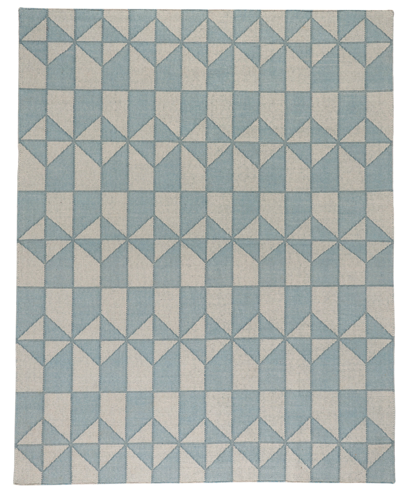 Ojai Hand Loom Knotted Cotton Rug | Blue - Image 2