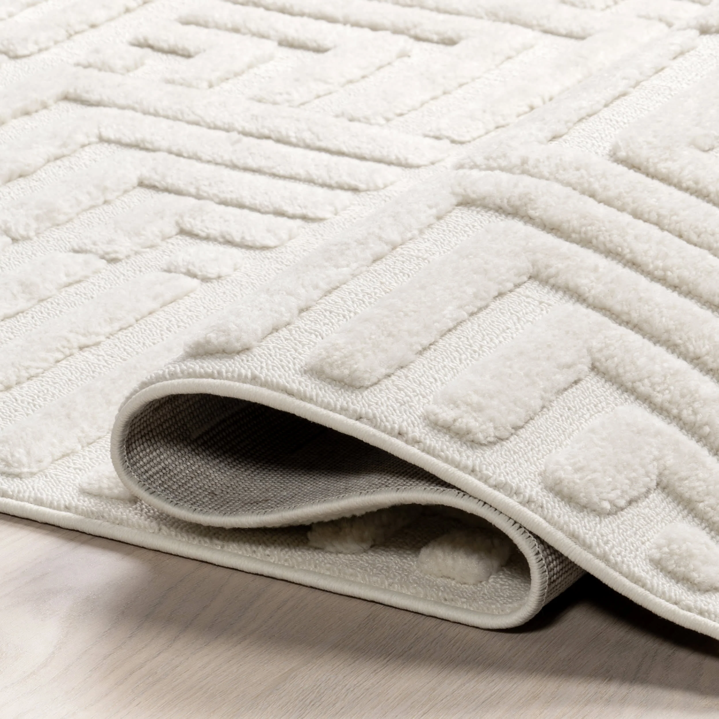 Olean Geometric Rug | Cream - Image 8