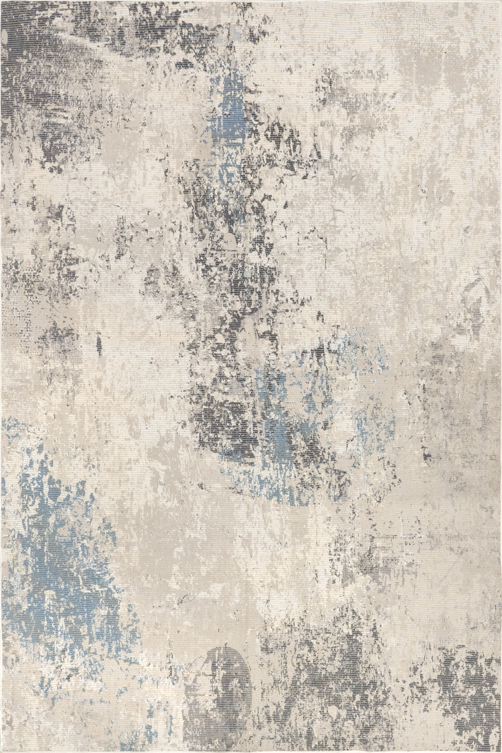 Olivie Modern Abstract Washable Rug | Grey