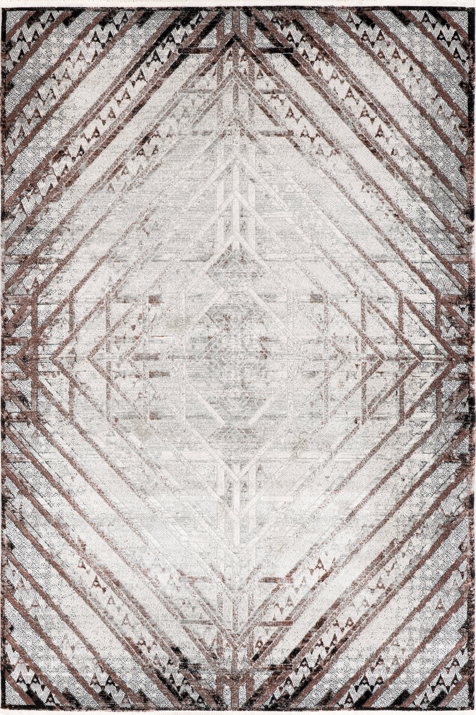 Ollie Vintage Fringe Rug | Beige