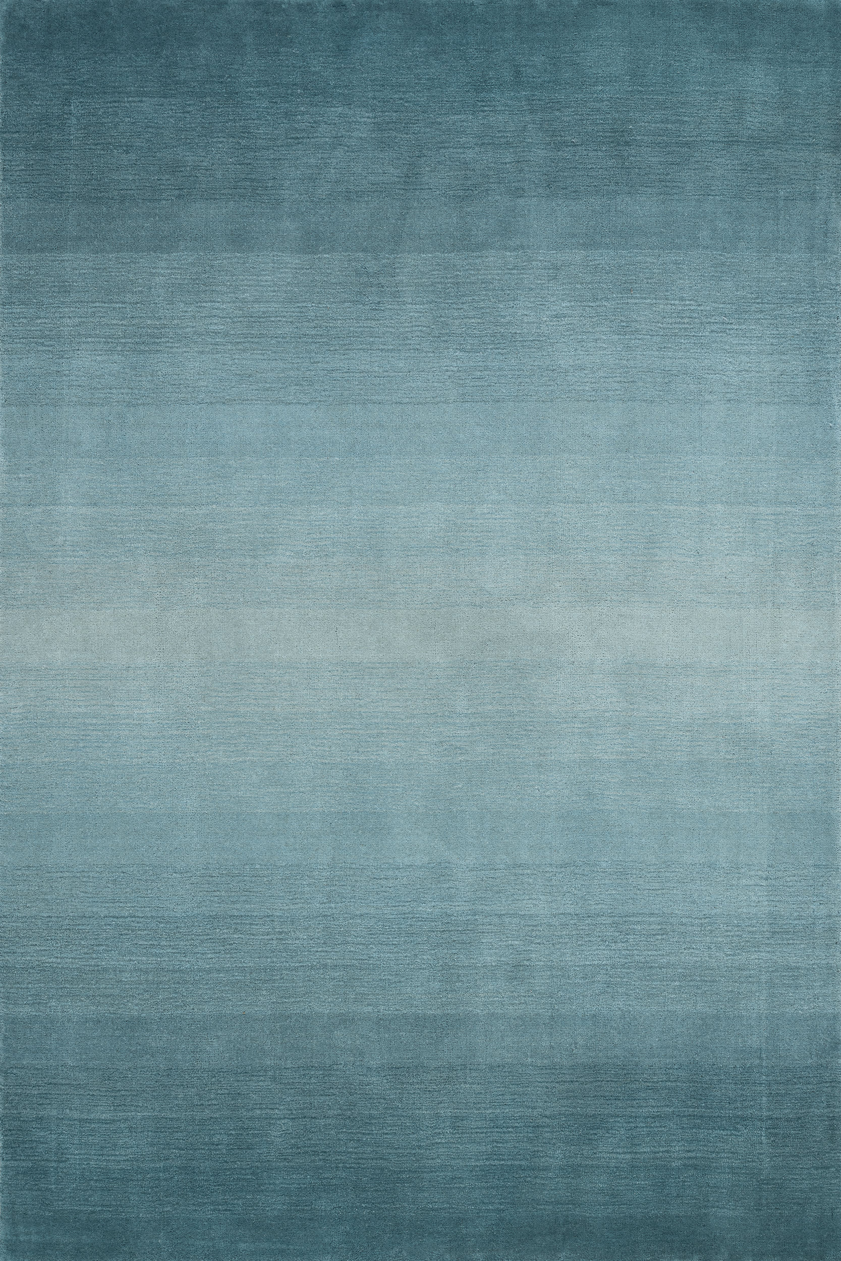 Ombre Hand Loomed Gradient Wool Rug | Blue