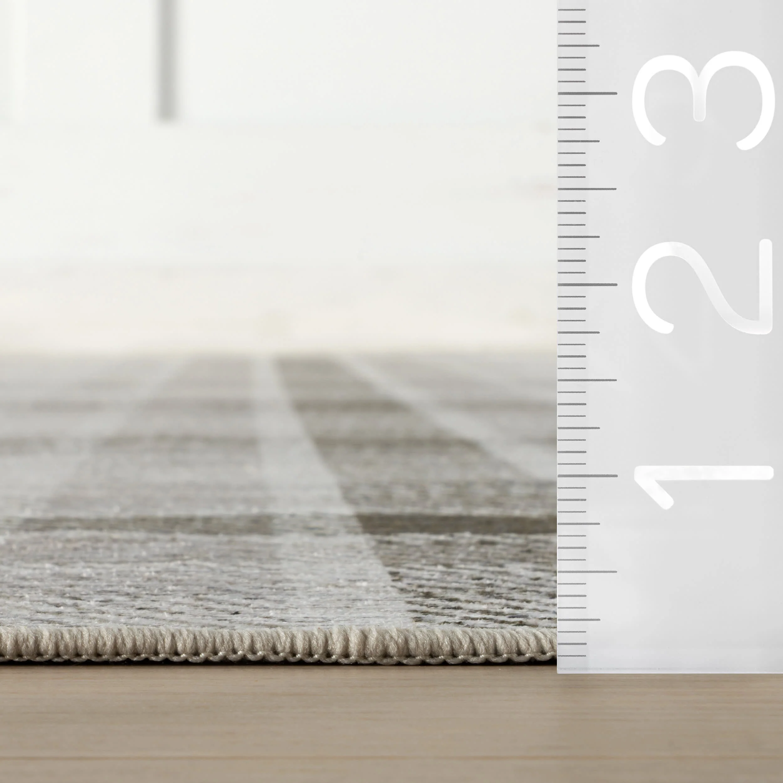 Ombre Machine Washable Rug | Black - Image 5