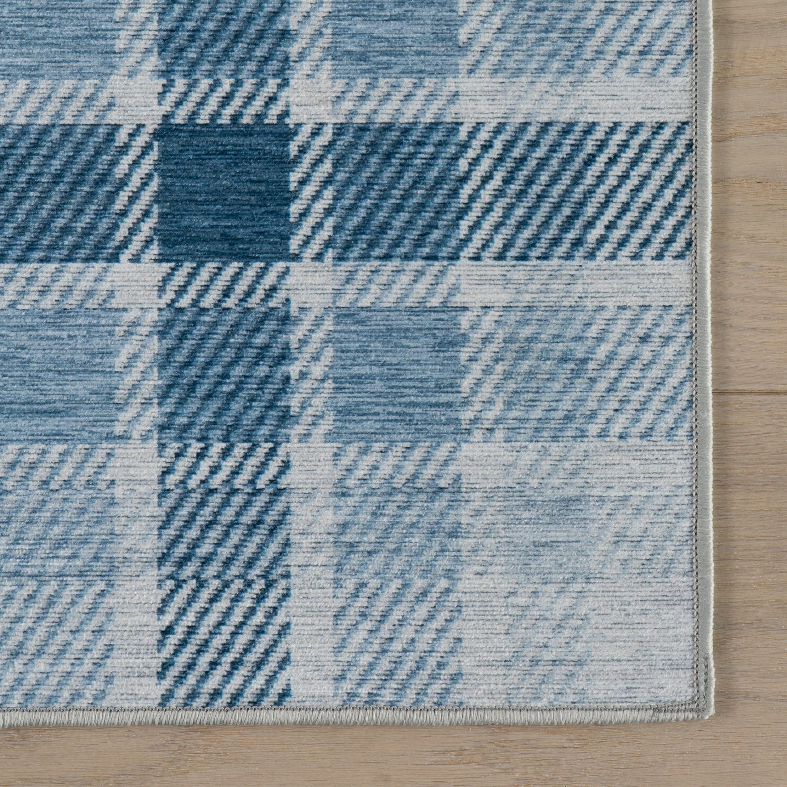 Ombre Machine Washable Rug | Blue - Image 6