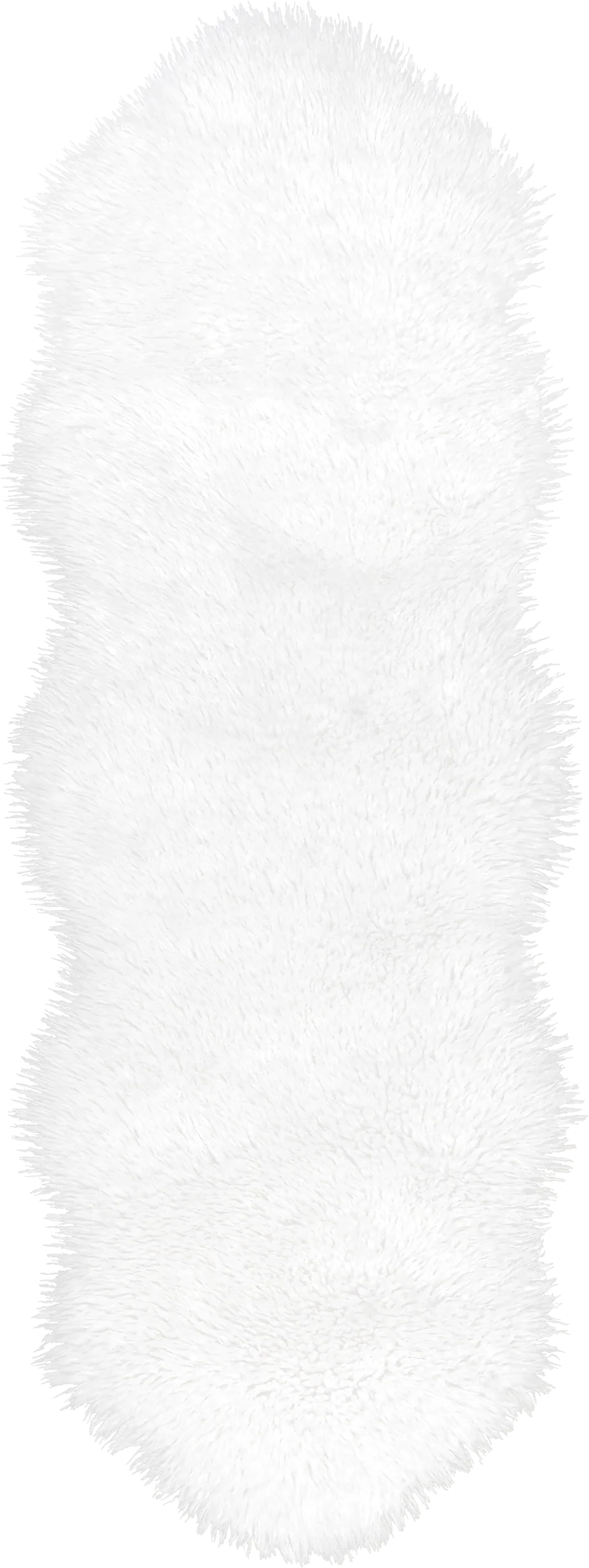 Onika Faux Sheepskin Plush Washable Rug | Ivory