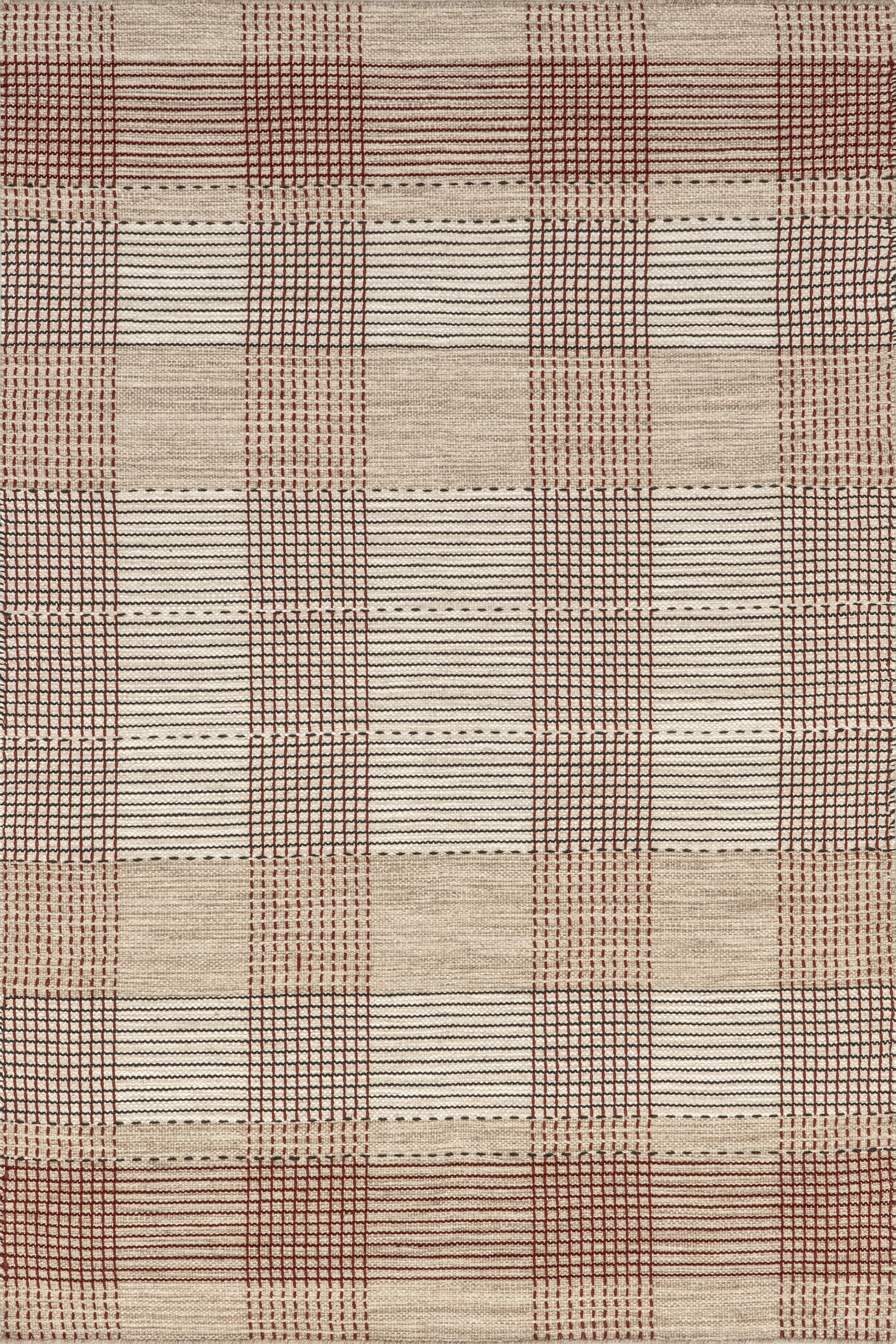 Oregon Plaid Wool Rug | Beige