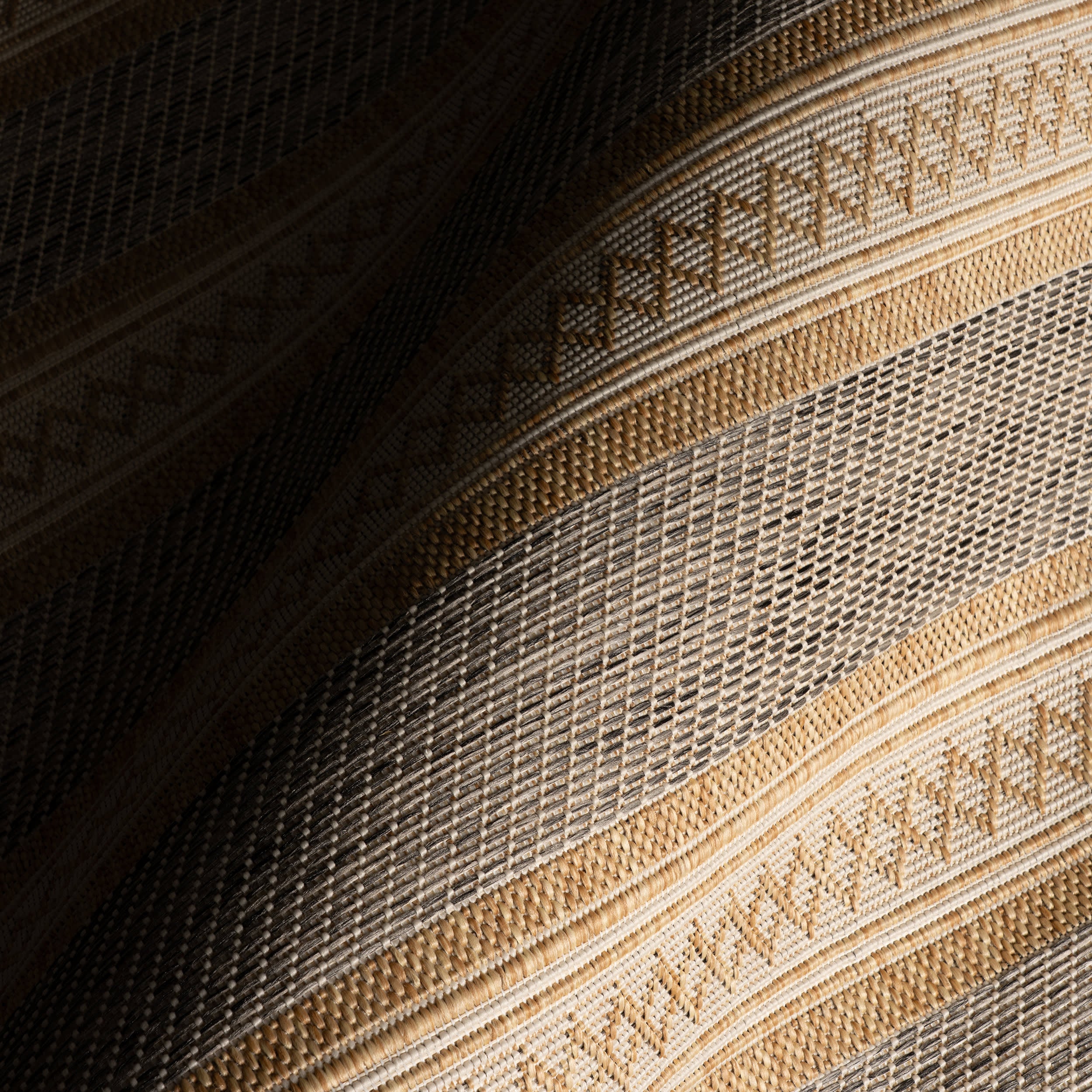 Oristela Modern Abstract Indoor/Outdoor Rug | Grey - Image 3