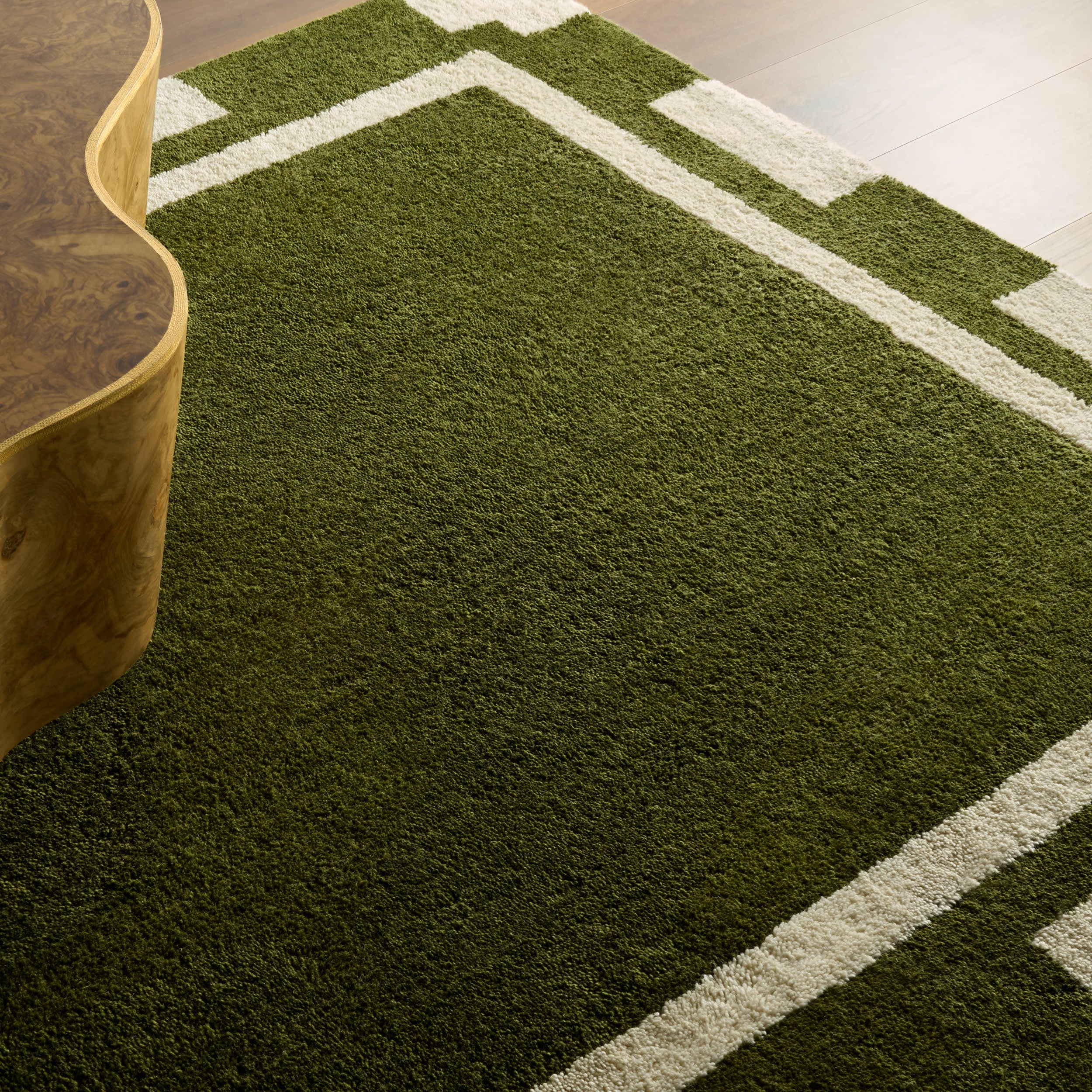 Orlina Bordered Rug | Green - Image 3