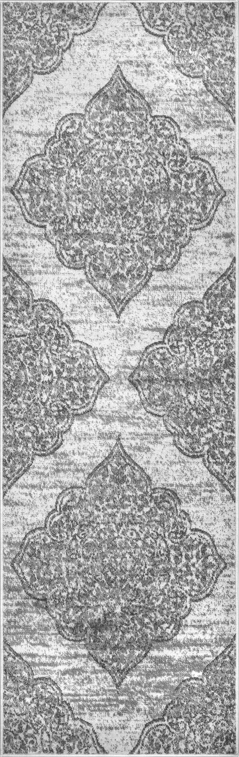 Ornamental Rosette Rug | Grey