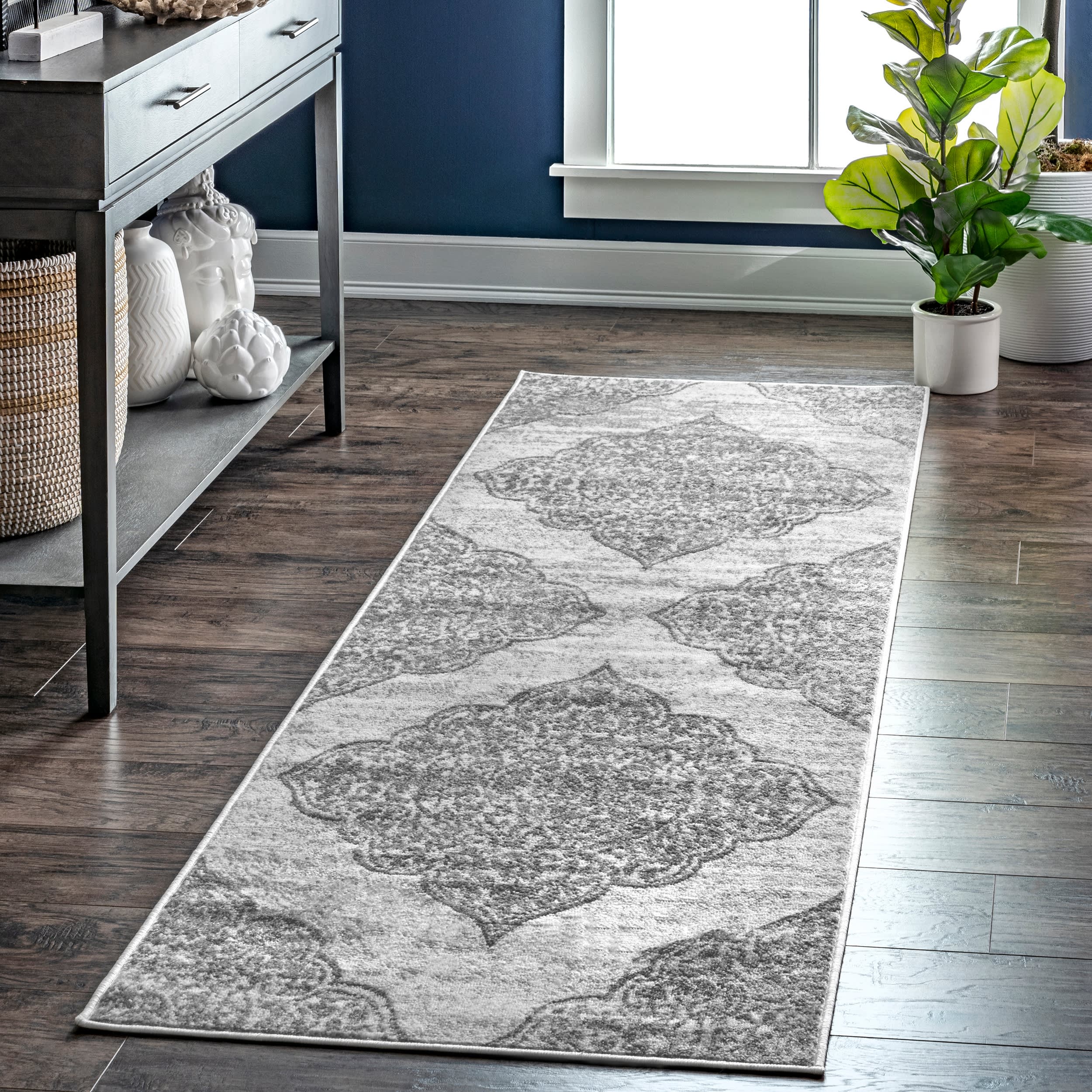 Ornamental Rosette Rug | Grey - Image 2