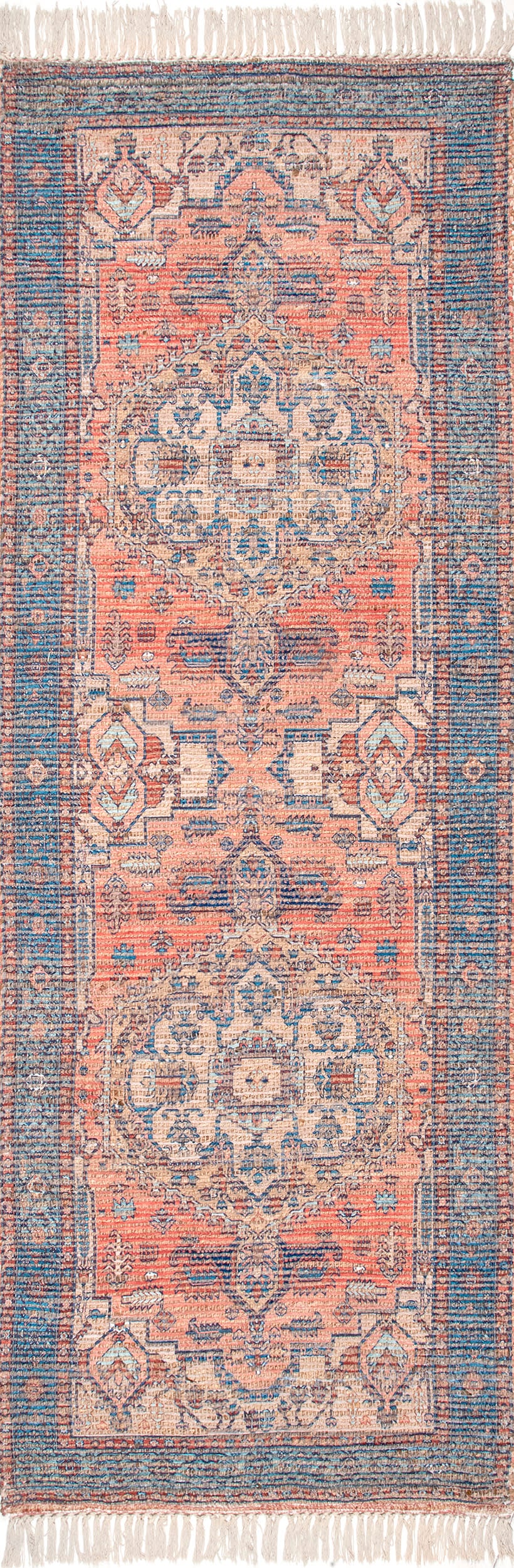 Ornate Medallion Tassel Rug | Multicolor